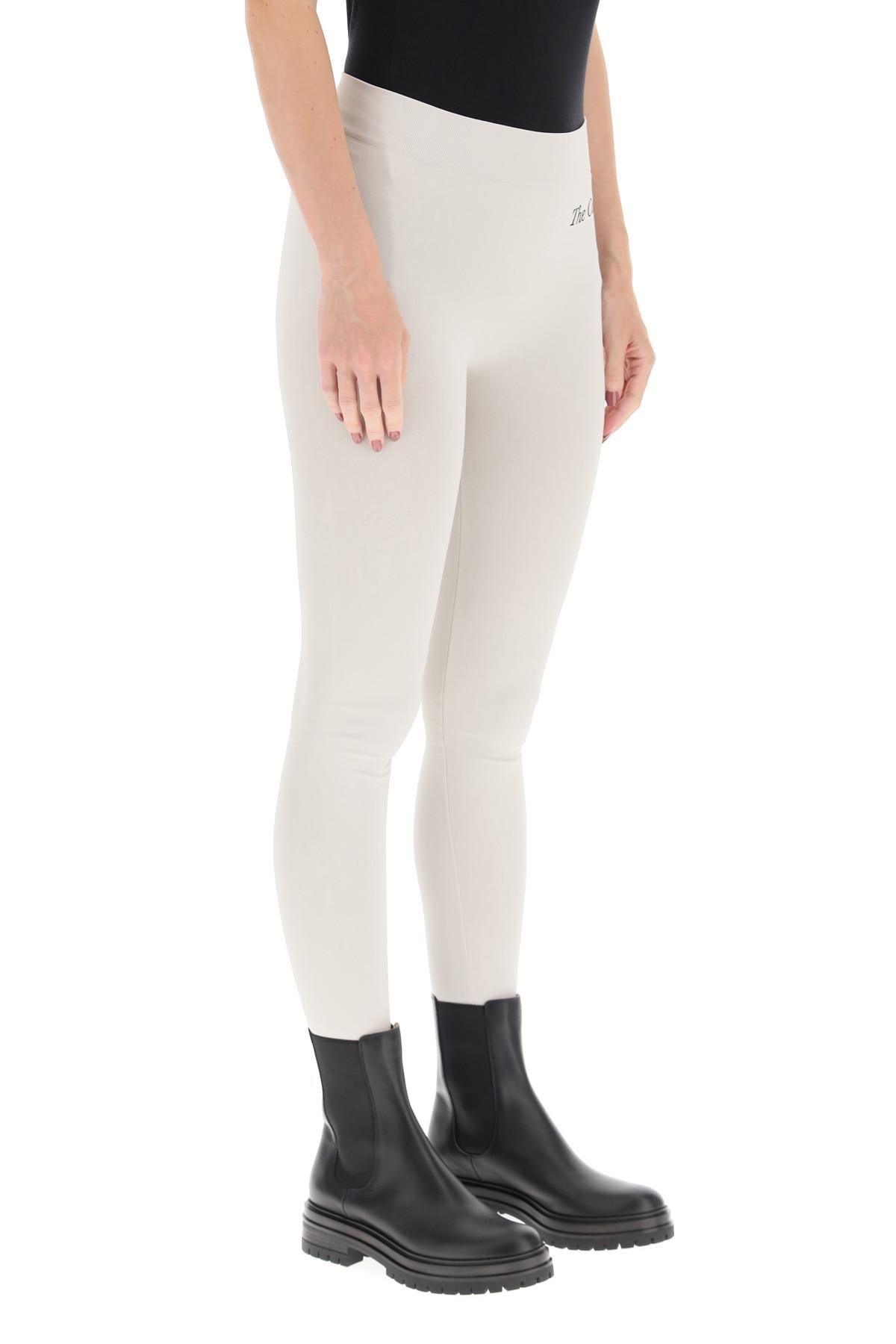 Max Mara Niagara leggings With Logo | Lyst