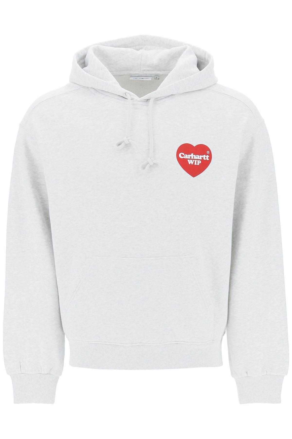 Carhartt WIP Hooded Heart Sweatshirt in White for Men | Lyst