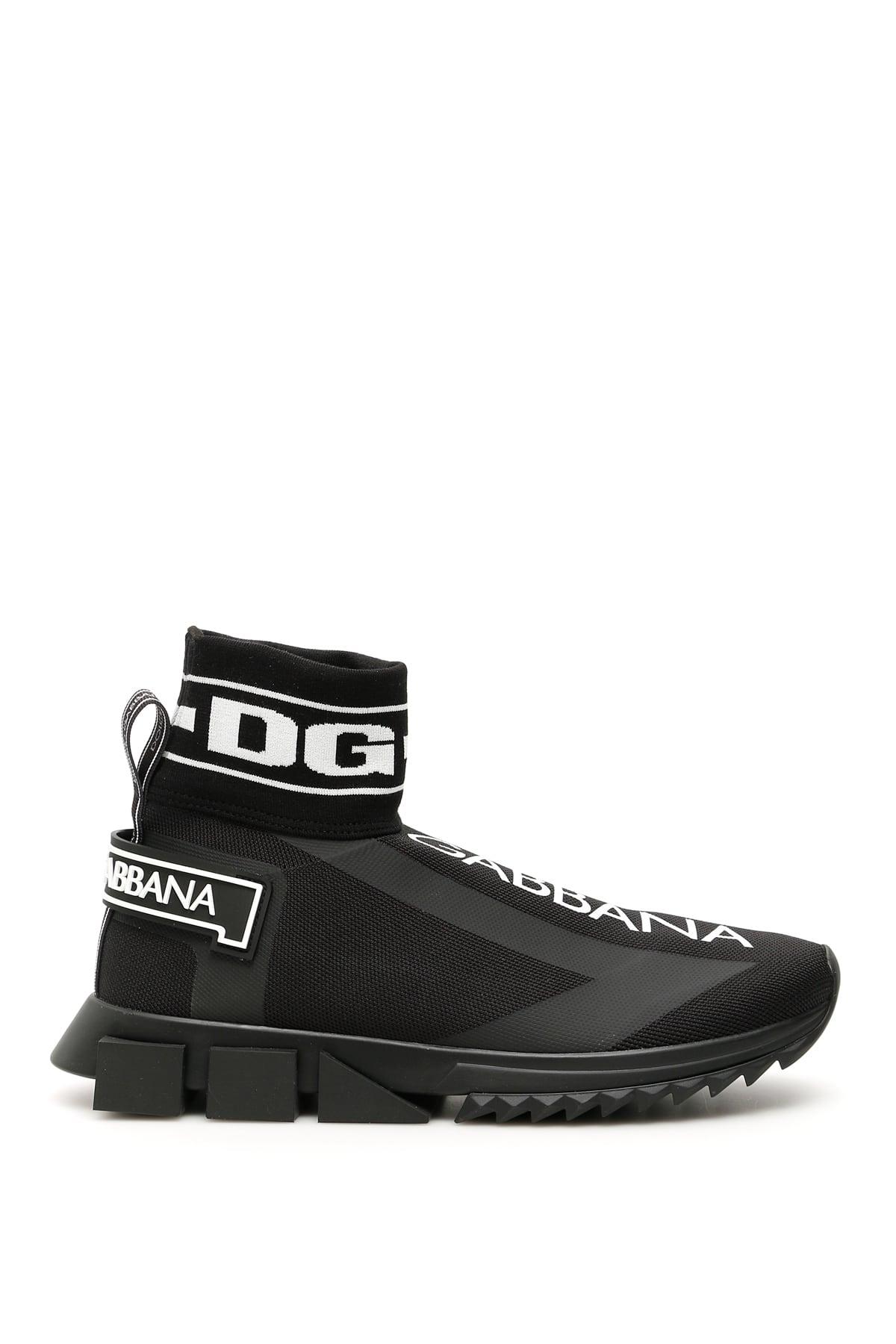Dolce & Gabbana Rubber Sorrento Running Sneakers in Black,White (Black ...