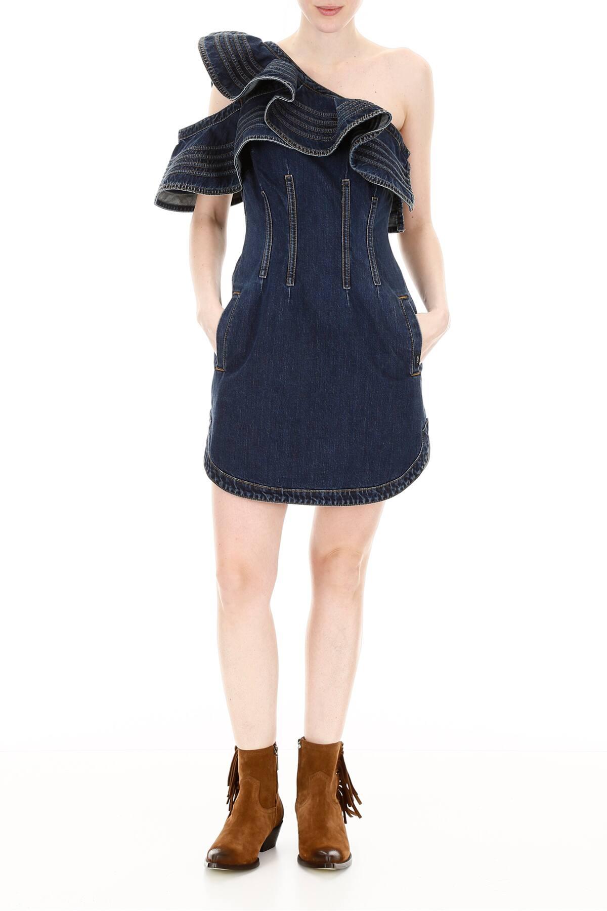 Self Portrait Denim Dress Store, 57 