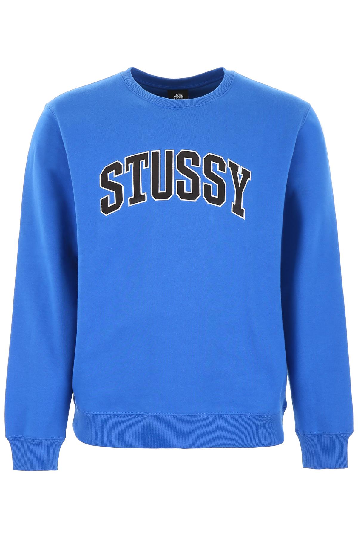 felpa stussy blu