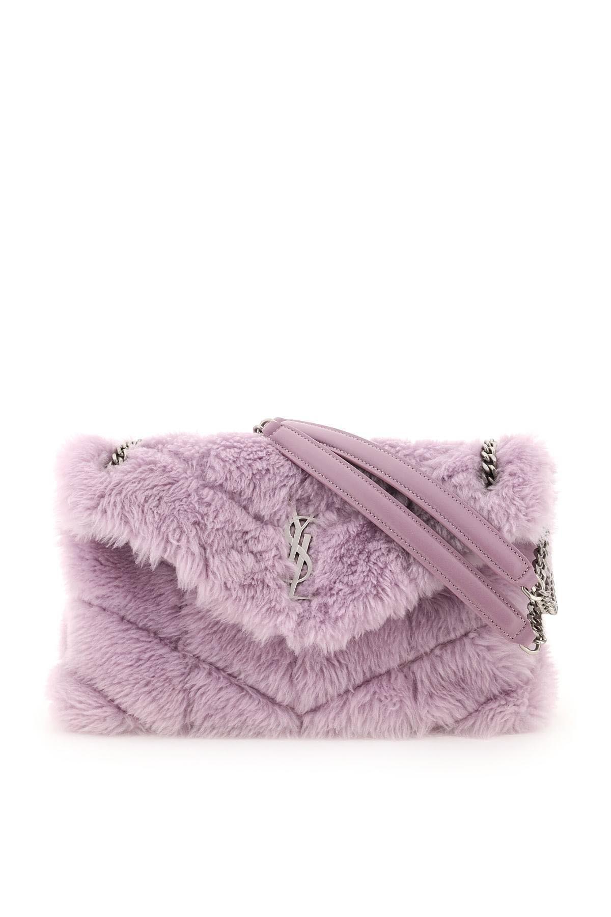 saint laurent shearling bolsa