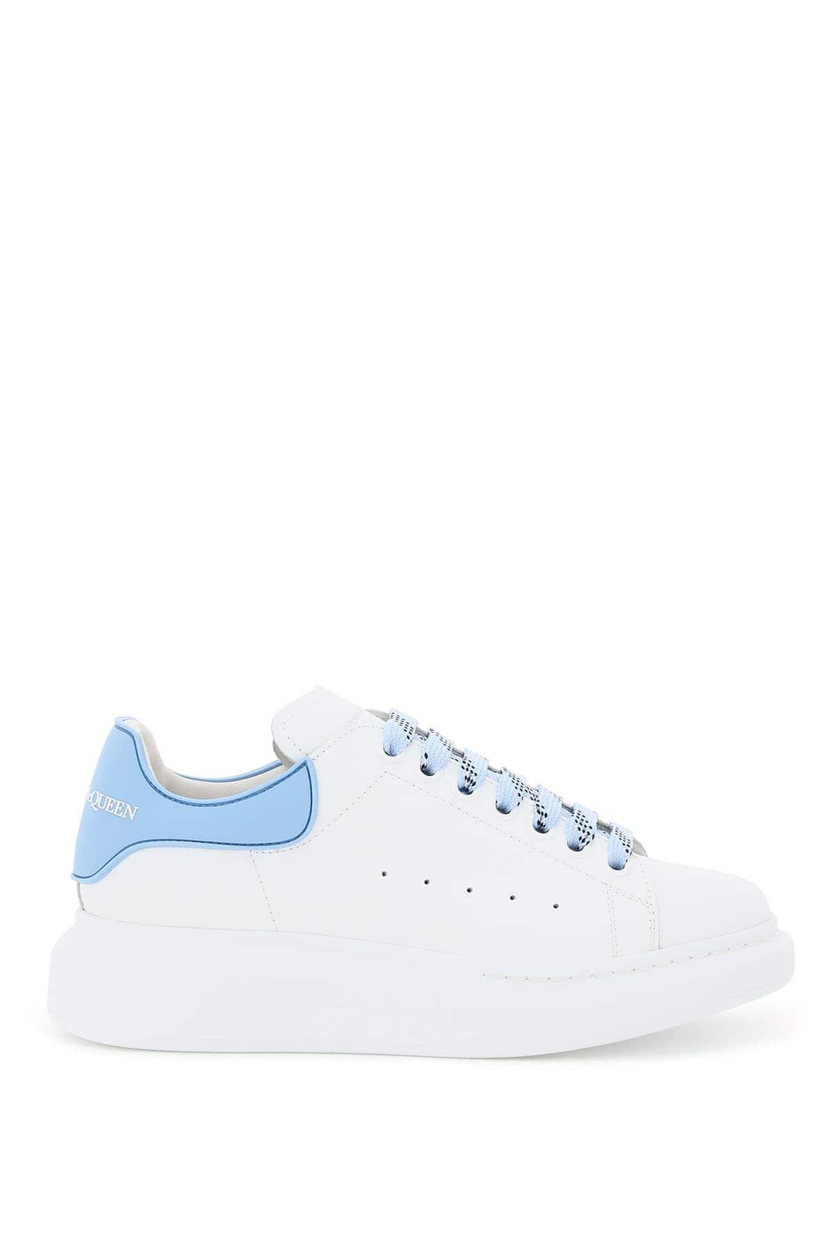 Alexander McQueen Oversize Sole Rubber Heel Sneakers in Blue | Lyst