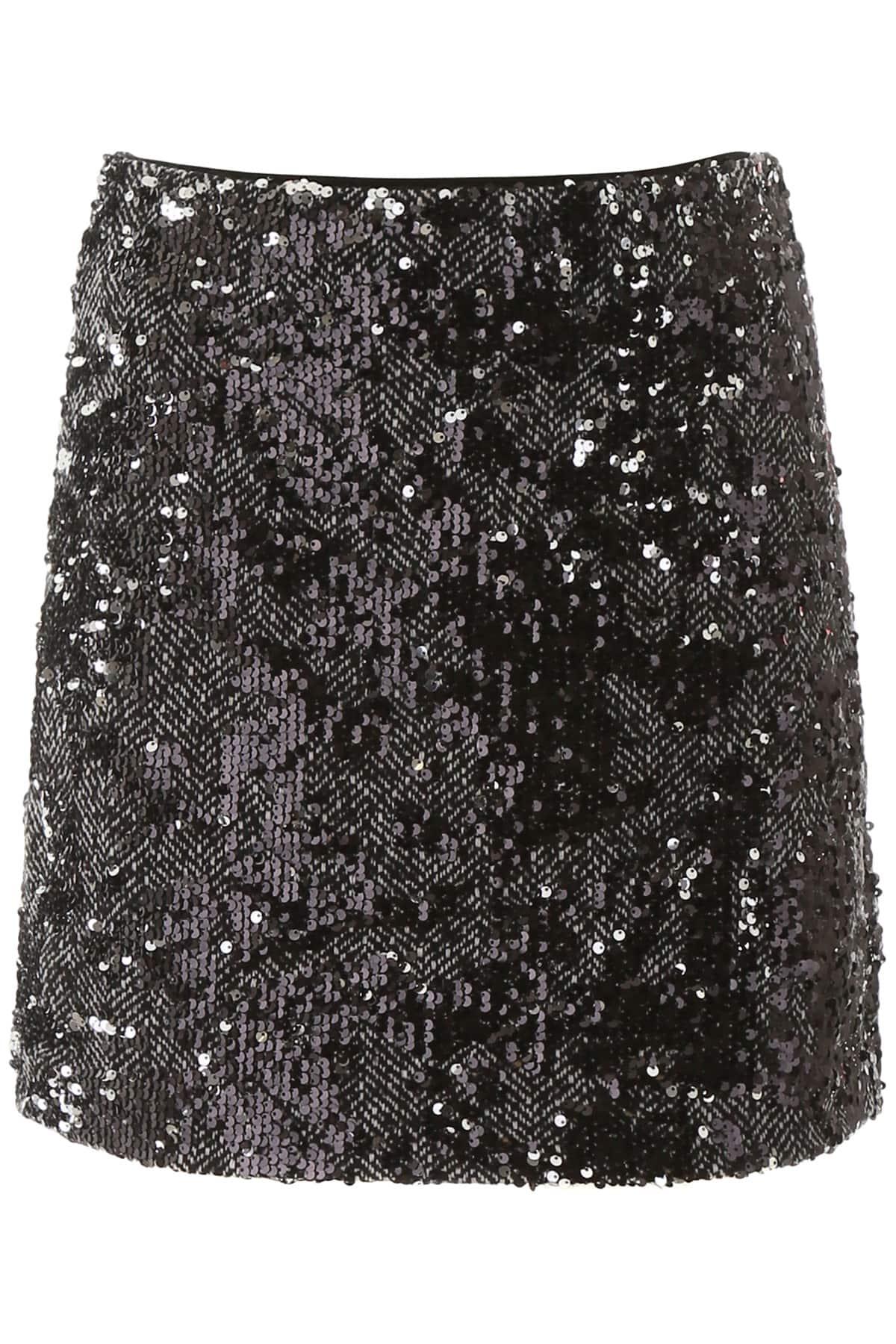 michael kors black sequin skirt