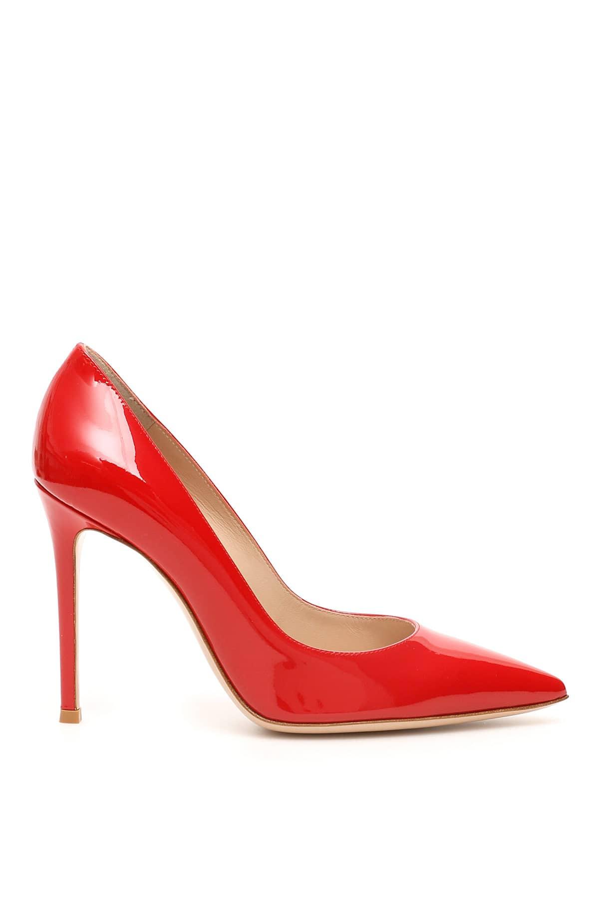 Gianvito Rossi Leather Patent Gianvito 105 Pumps in Red - Lyst