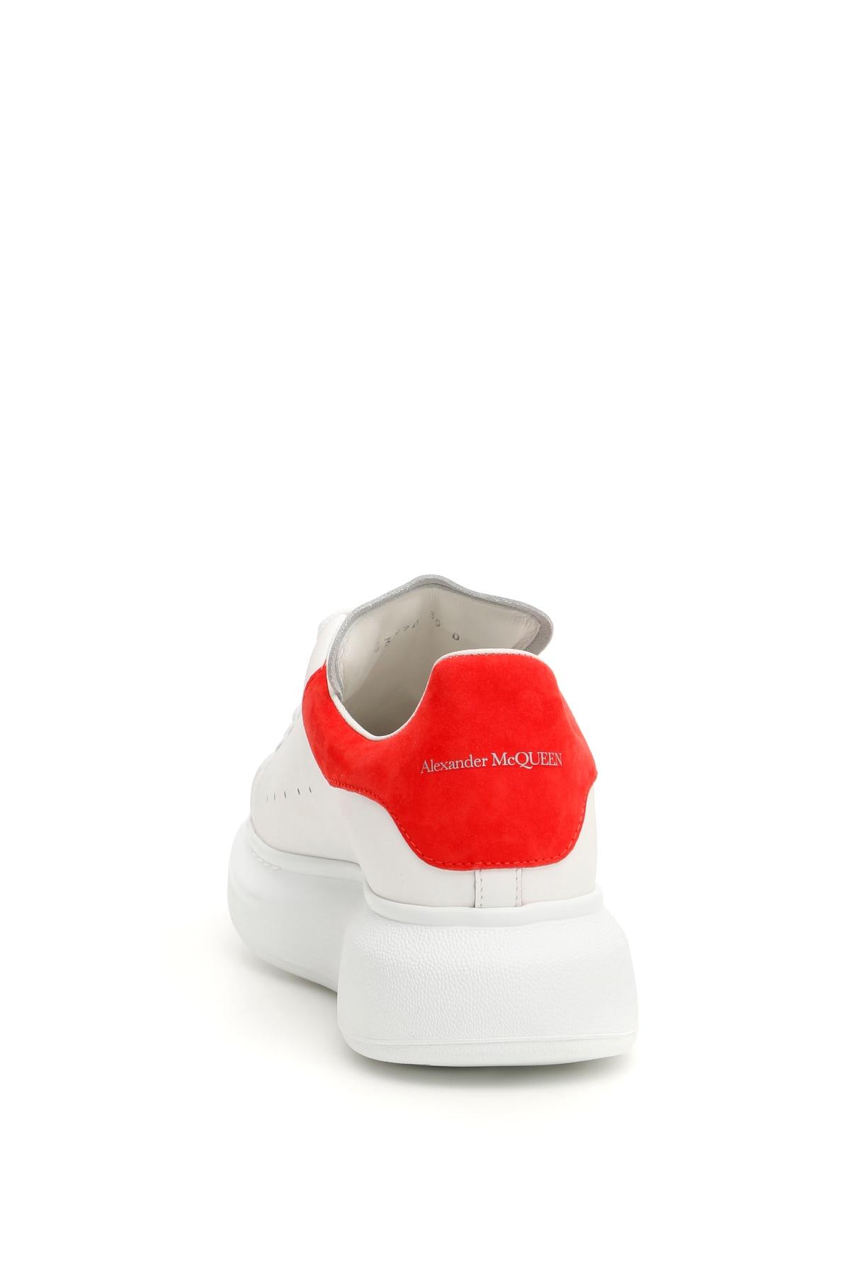 white and red alexander mcqueen sneakers