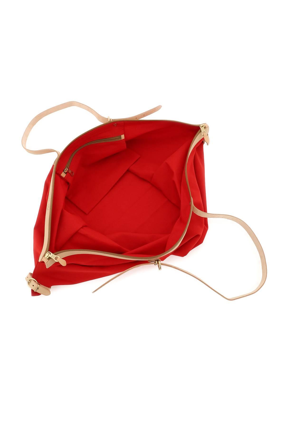 Il Bisonte Cotton Canvas Maxi Tote Bag in Red | Lyst