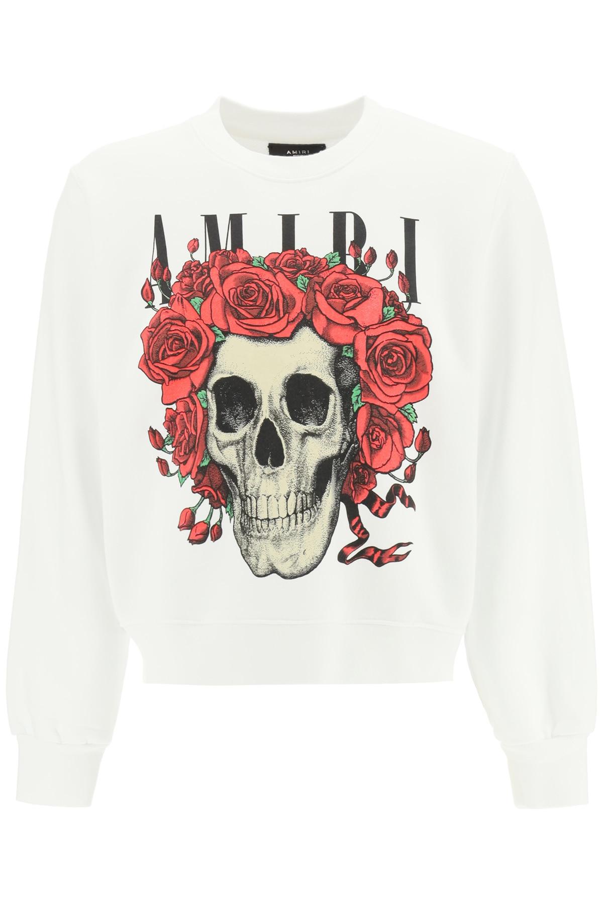Amiri Grateful Dead Skull Sweatshirt in White for Men | Lyst Canada
