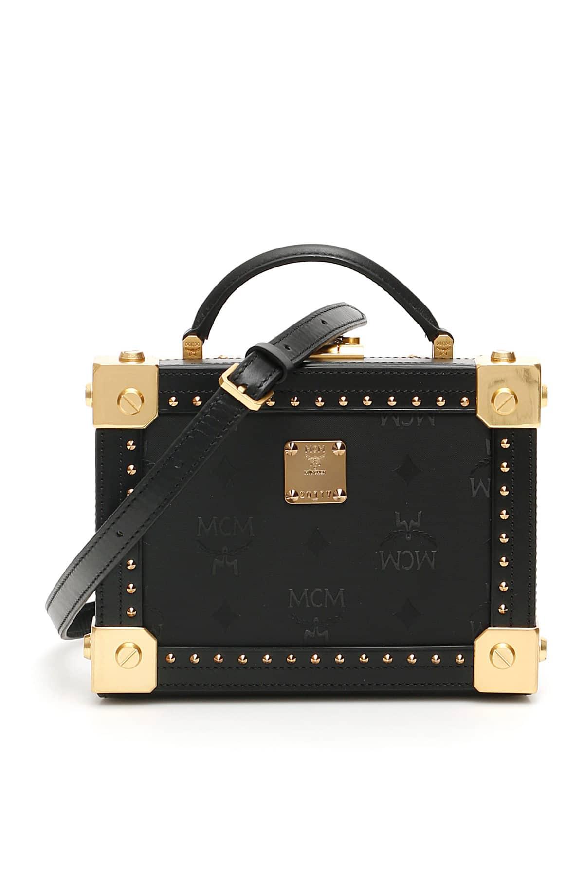 MCM Visetos Berlin Box Bag in Black | Lyst Canada