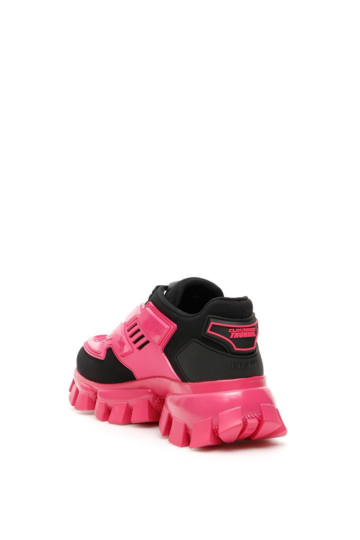 Prada Rubber Cloudburst Thunder Panelled Sneakers in Black,Fuchsia,Pink ( Pink) | Lyst