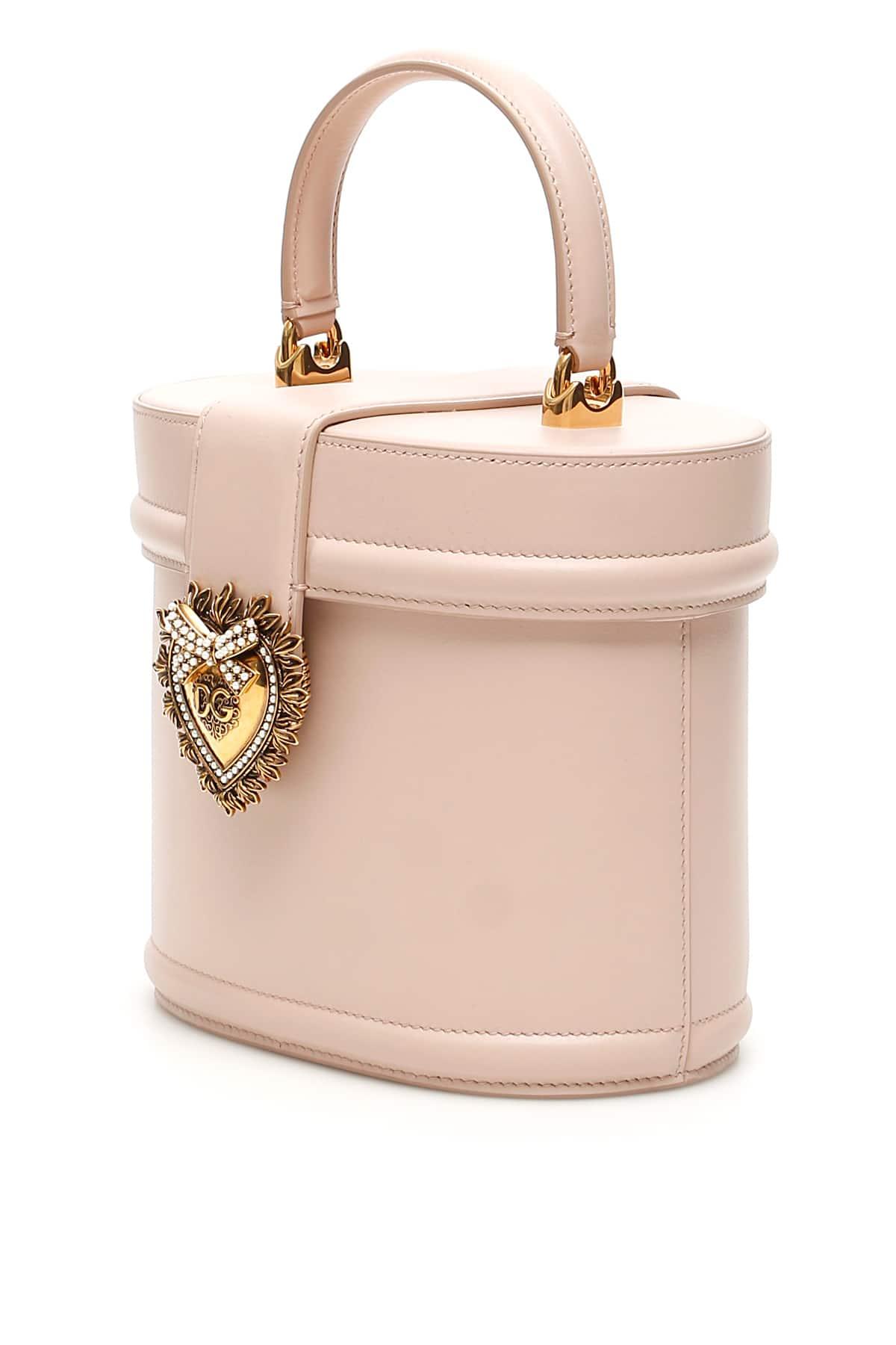 Dolce & Gabbana Oval Devotion Bag in Pink | Lyst