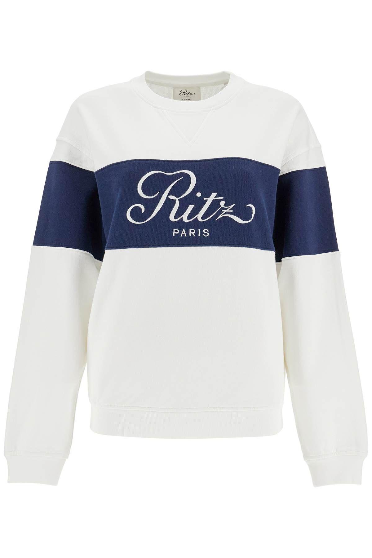 FRAME Two Tone Sweatshirt By R in Blue Lyst UK