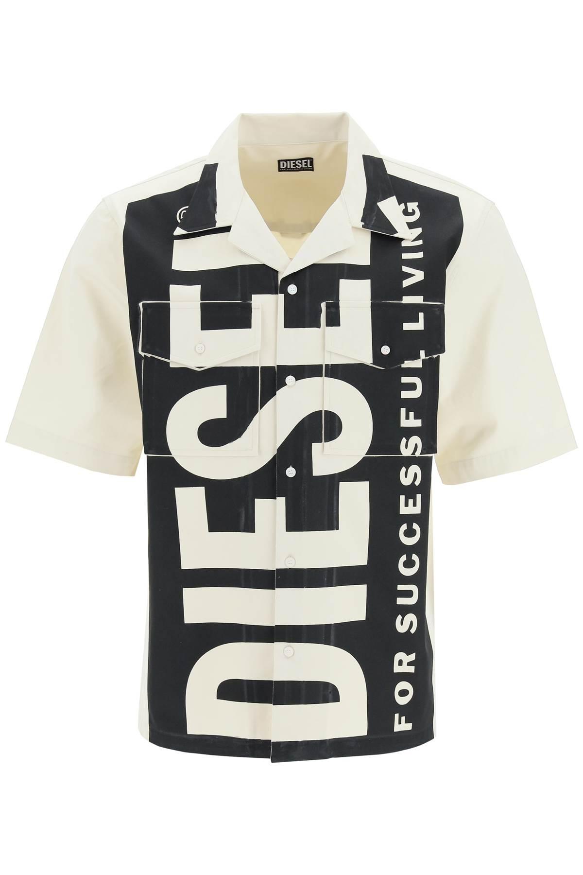 DIESEL Maxi Logo Bowling Shirt for Men | Lyst