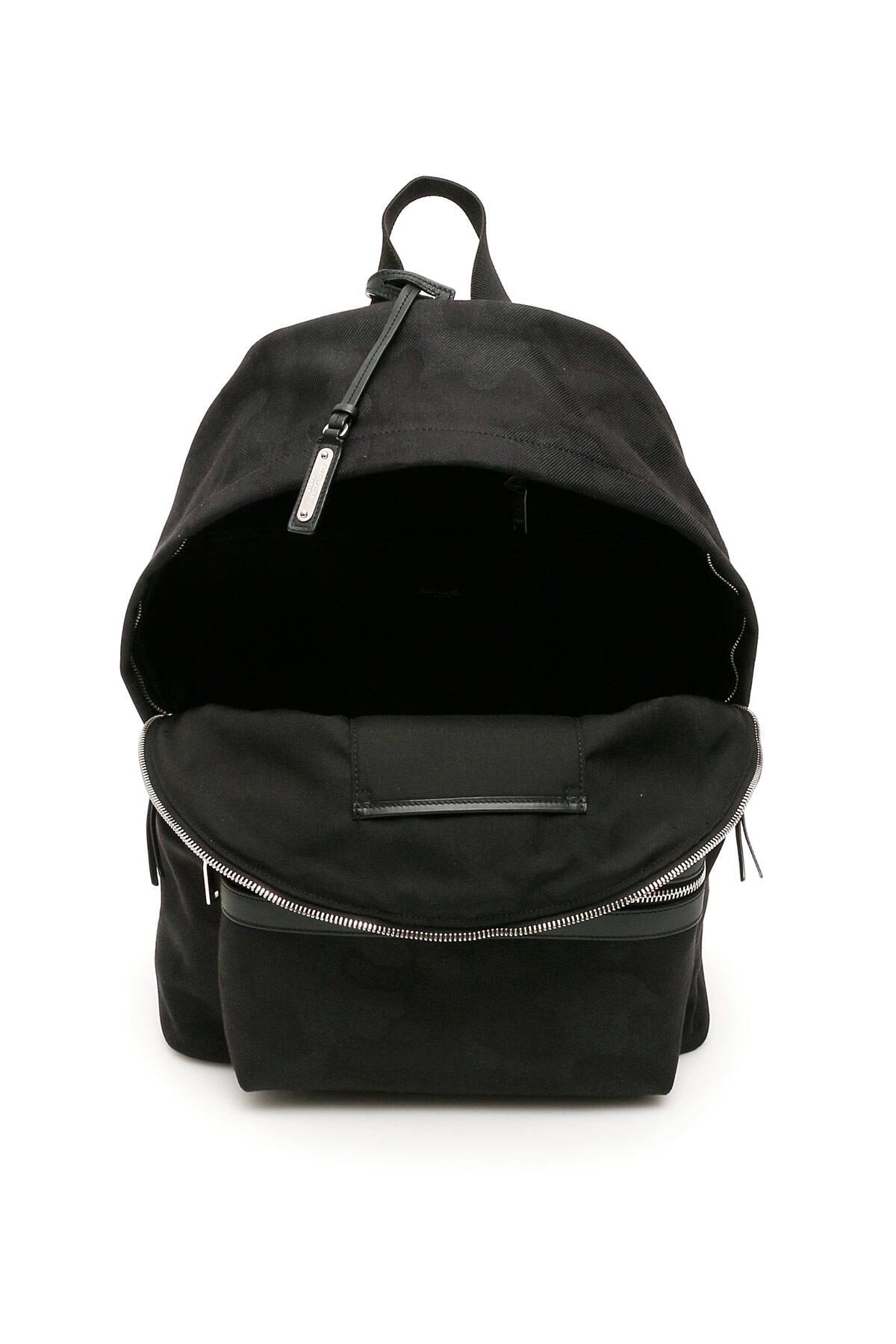 saint laurent camo backpack