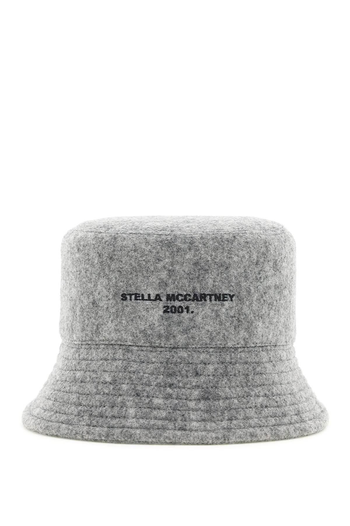 Stella McCartney Tella Mccartney Felt Bucket Hat in Gray | Lyst