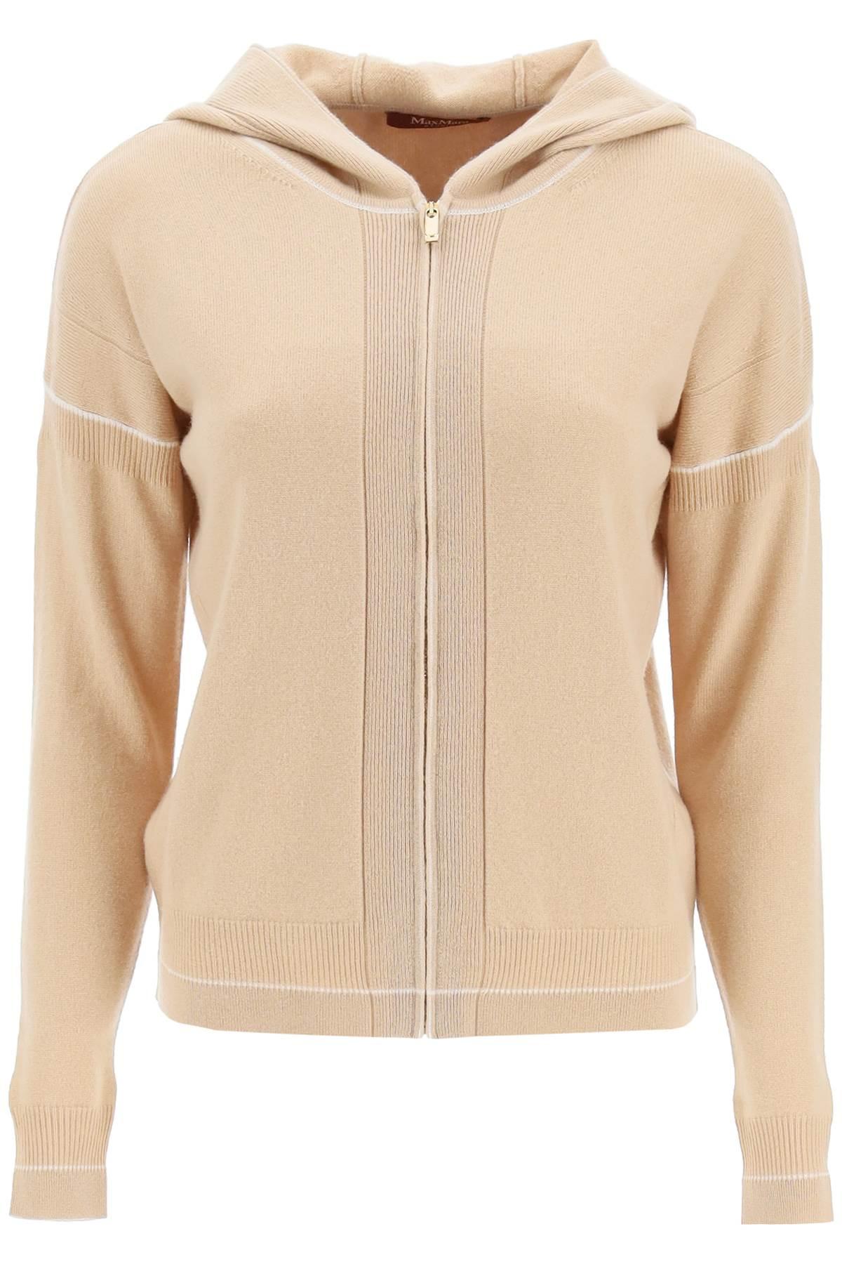 pluto' Wool Cashmere Hooded Cardigan 
