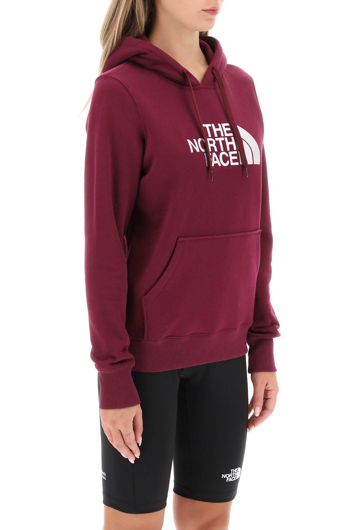 The North Face 'drew Peak' Hoodie With Logo Embroidery in Red | Lyst UK