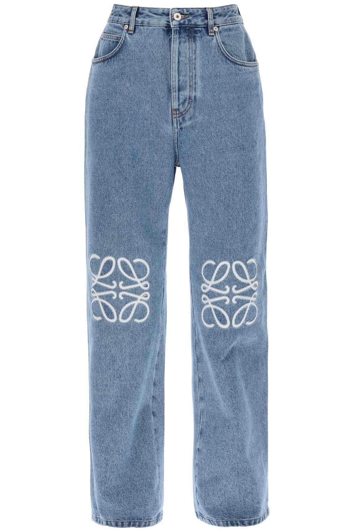 Loewe Anagram baggy Jeans in Blue for Men | Lyst