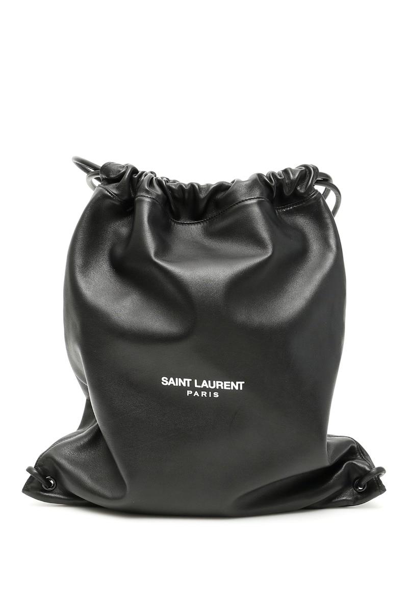 ZAINO COULISSE TEDDYSaint Laurent in Pelle scamosciata da Uomo colore Nero  | Lyst