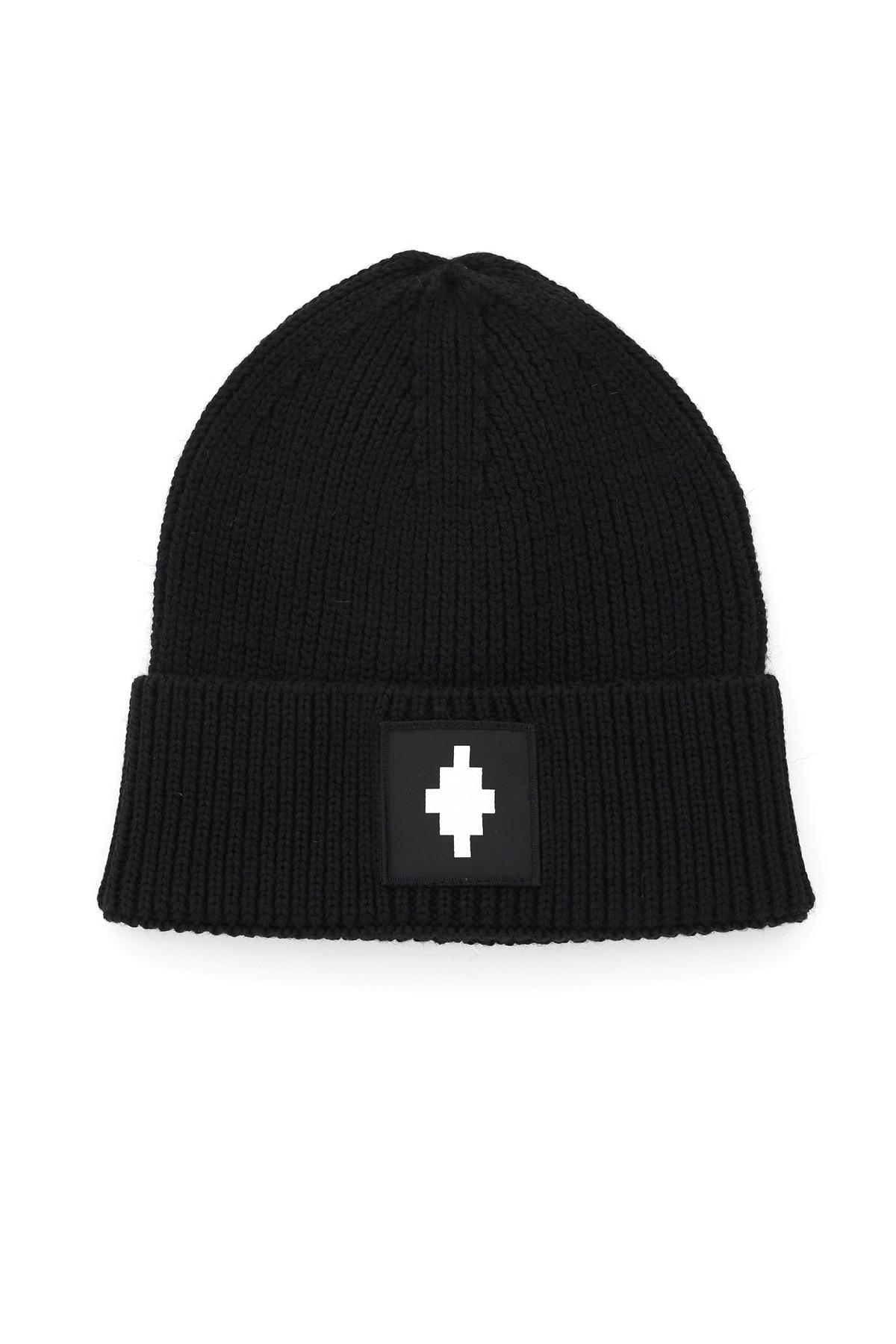 CAPPELLO BEANIE CON PATCH LOGOMarcelo Burlon in Lana da Uomo colore Nero |  Lyst