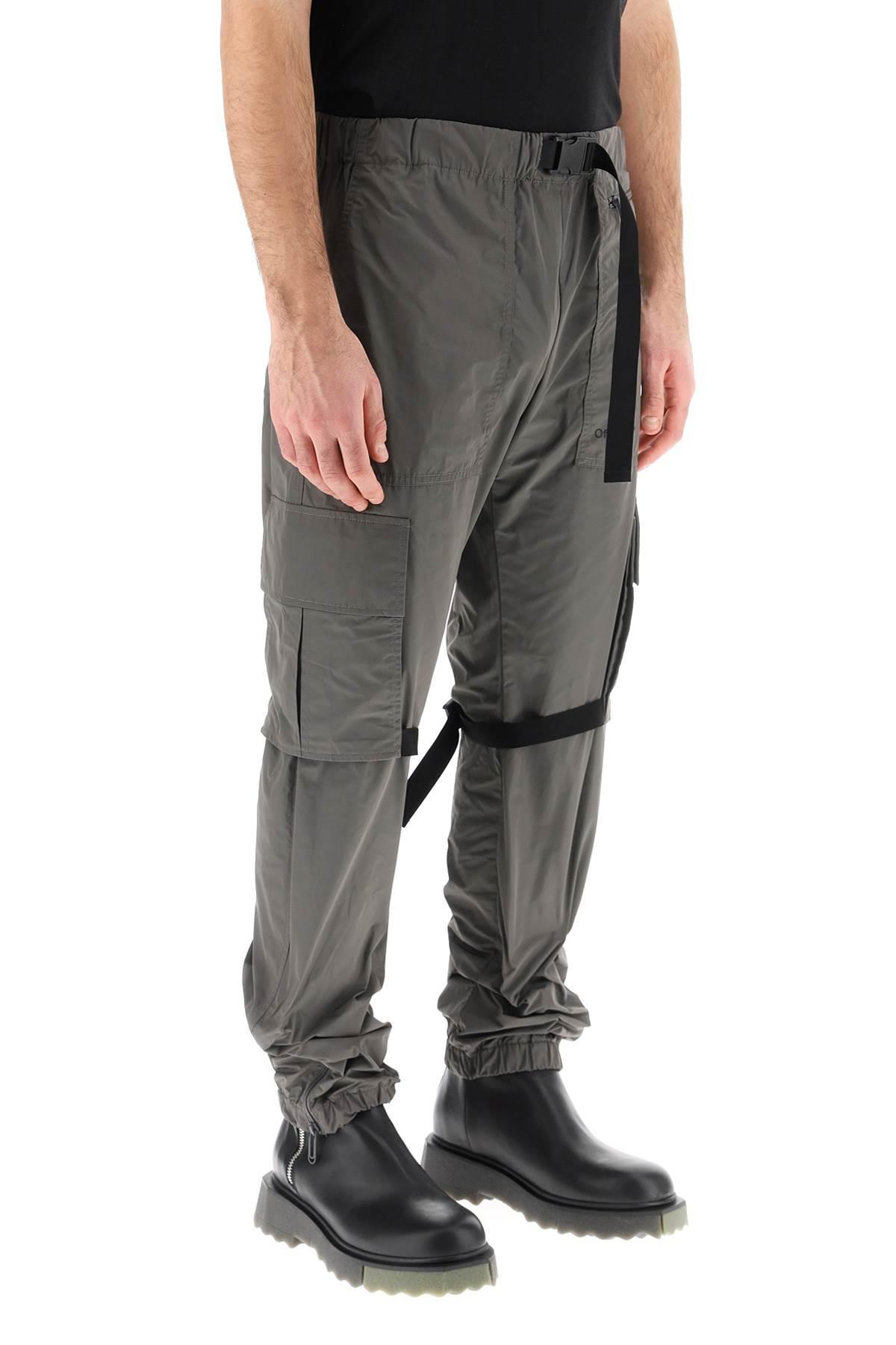 stavelse indre Visne Off-White c/o Virgil Abloh Diag Techno Cargo Pants in Gray for Men | Lyst