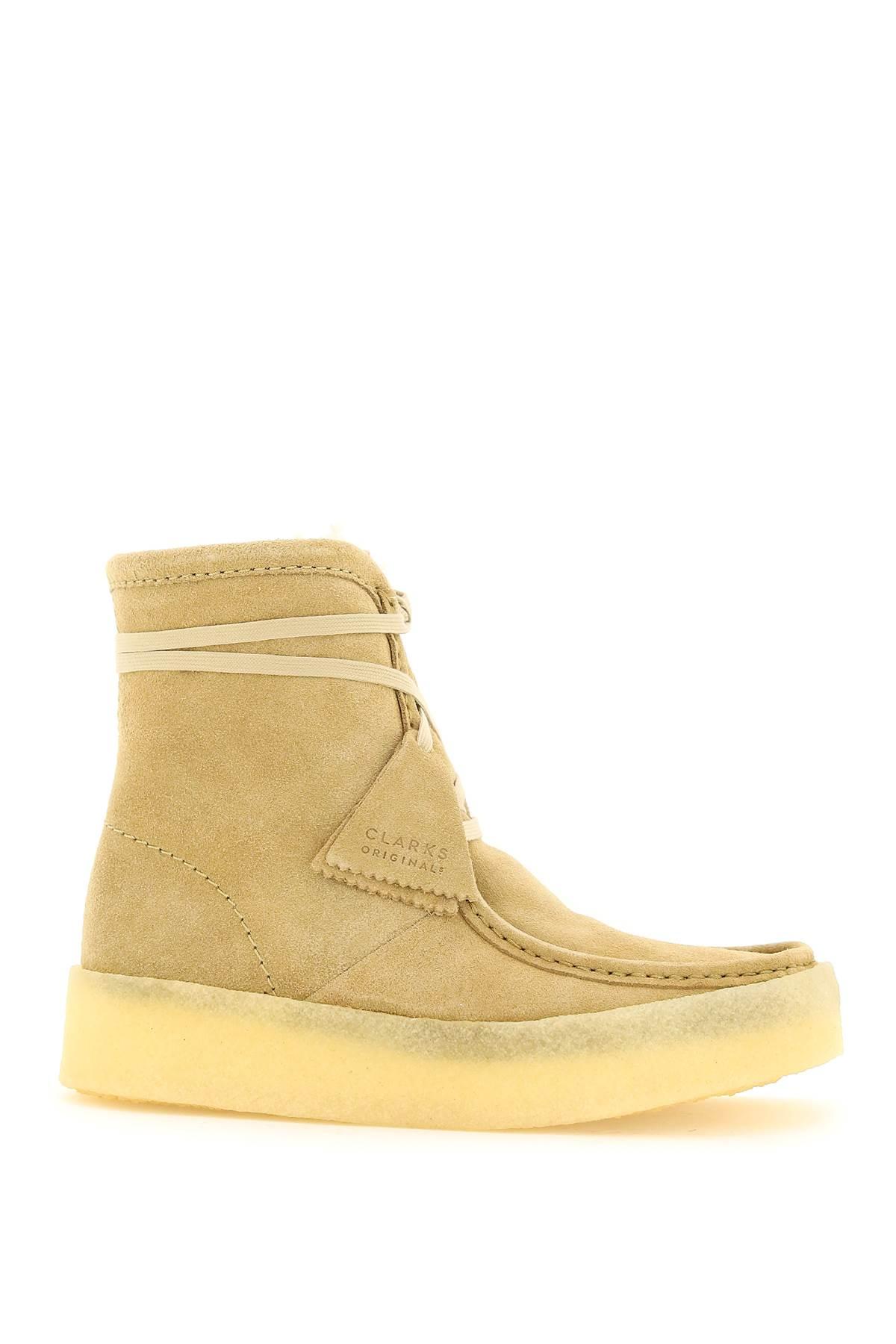 Clarks Wallabee Cup Lace-up Ankle Boots in Natural | Lyst