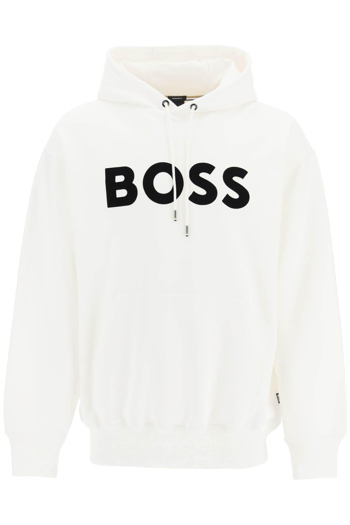 white boss hoodie