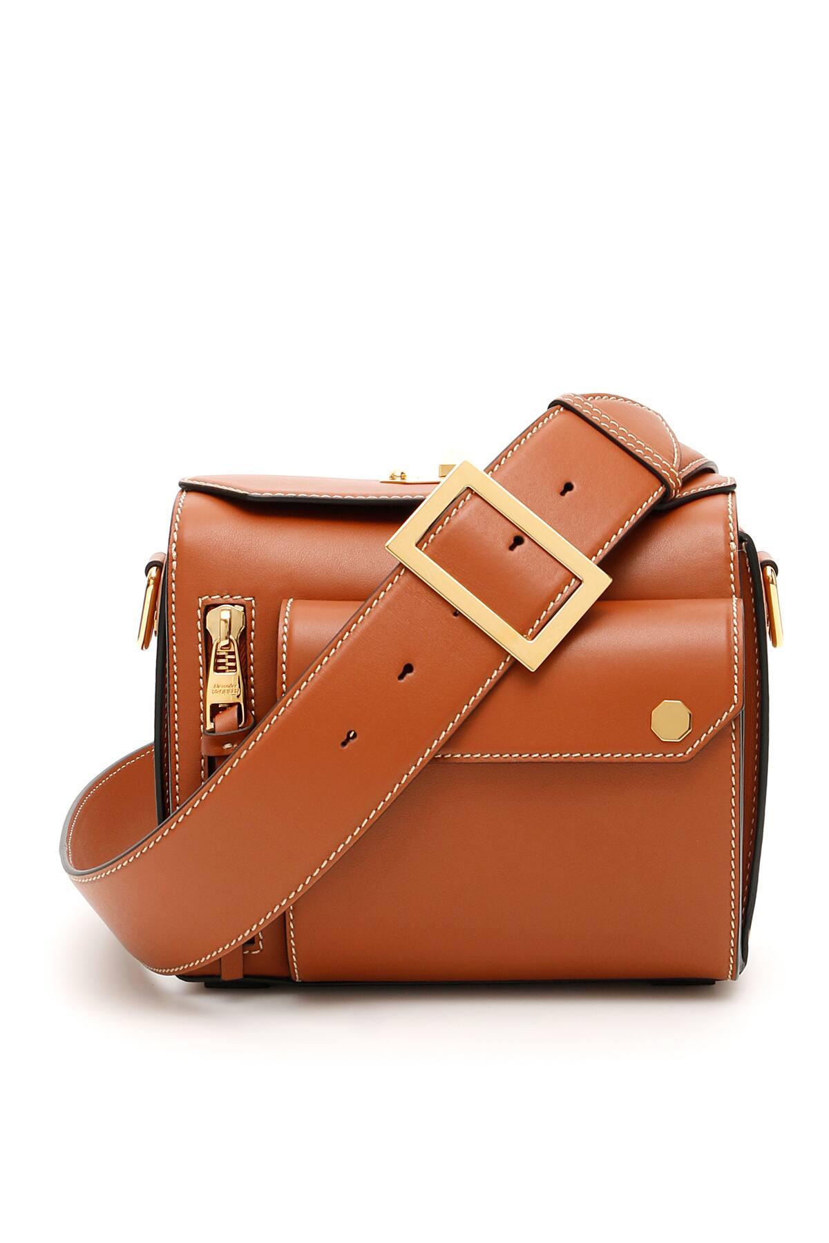 Alexander McQueen Military Box Shoulder Bag in Brown Lyst