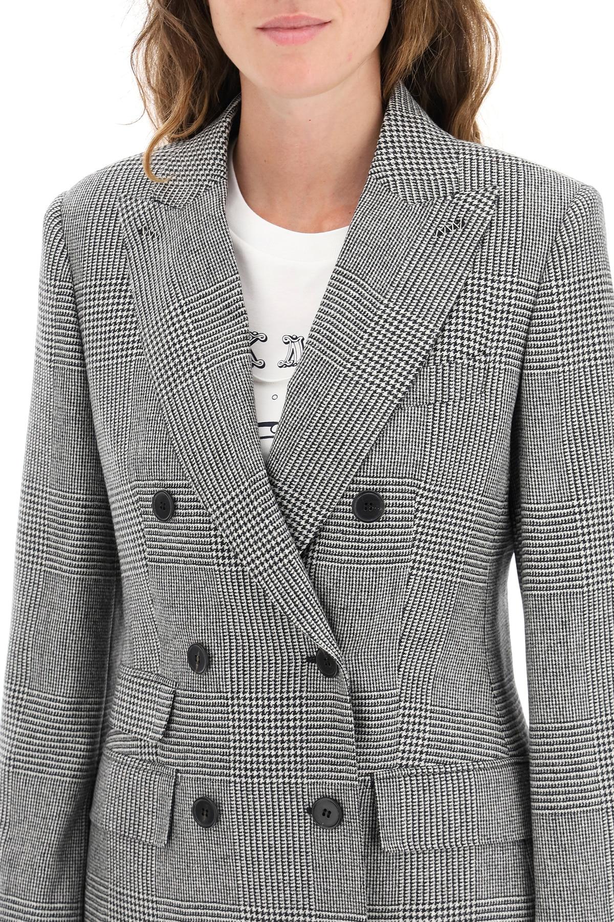 Max Mara Wool Arabba Tartan Jacket in White/Metallic (Gray) - Save 