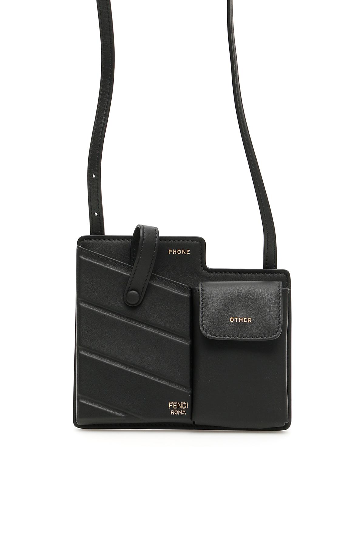 Fendi Leather Two-pocket Mini Bag in 