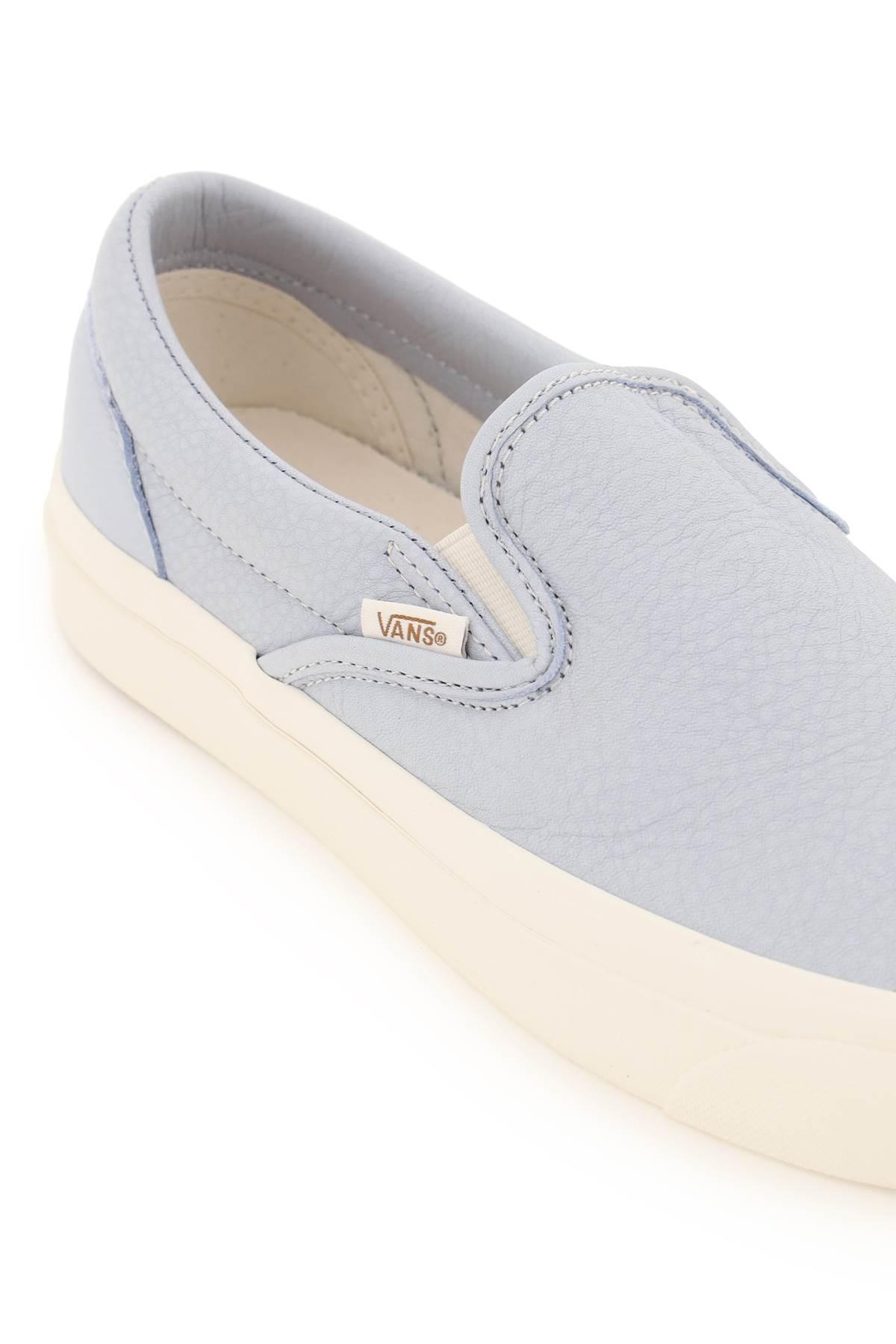 Vans Leather Classic Slip-on Eco Theory Sneakers in Blue White - Save 25% Womens Trainers Vans Trainers 