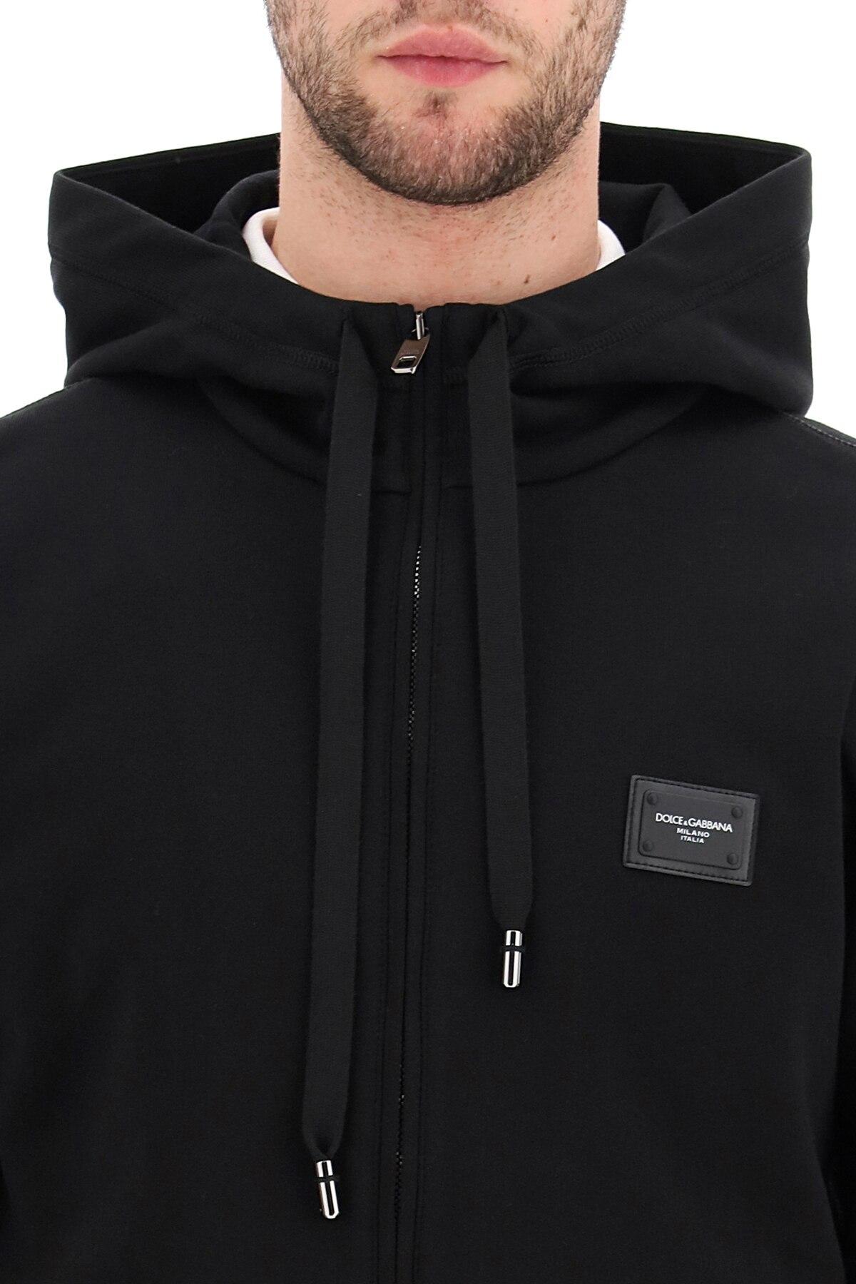 dolce and gabbana zip up hoodie