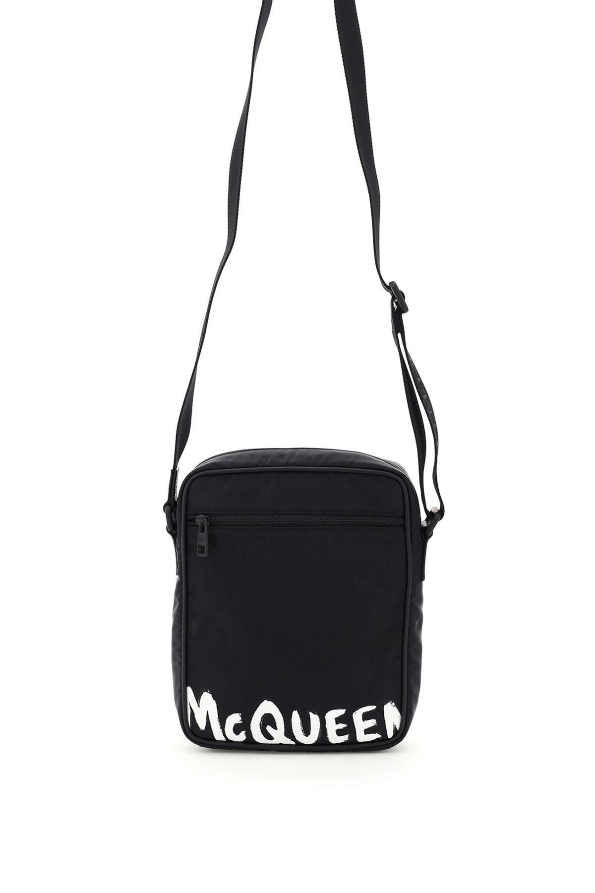 Alexander McQueen Urban Bag With Graffiti Logo Os Technical 
