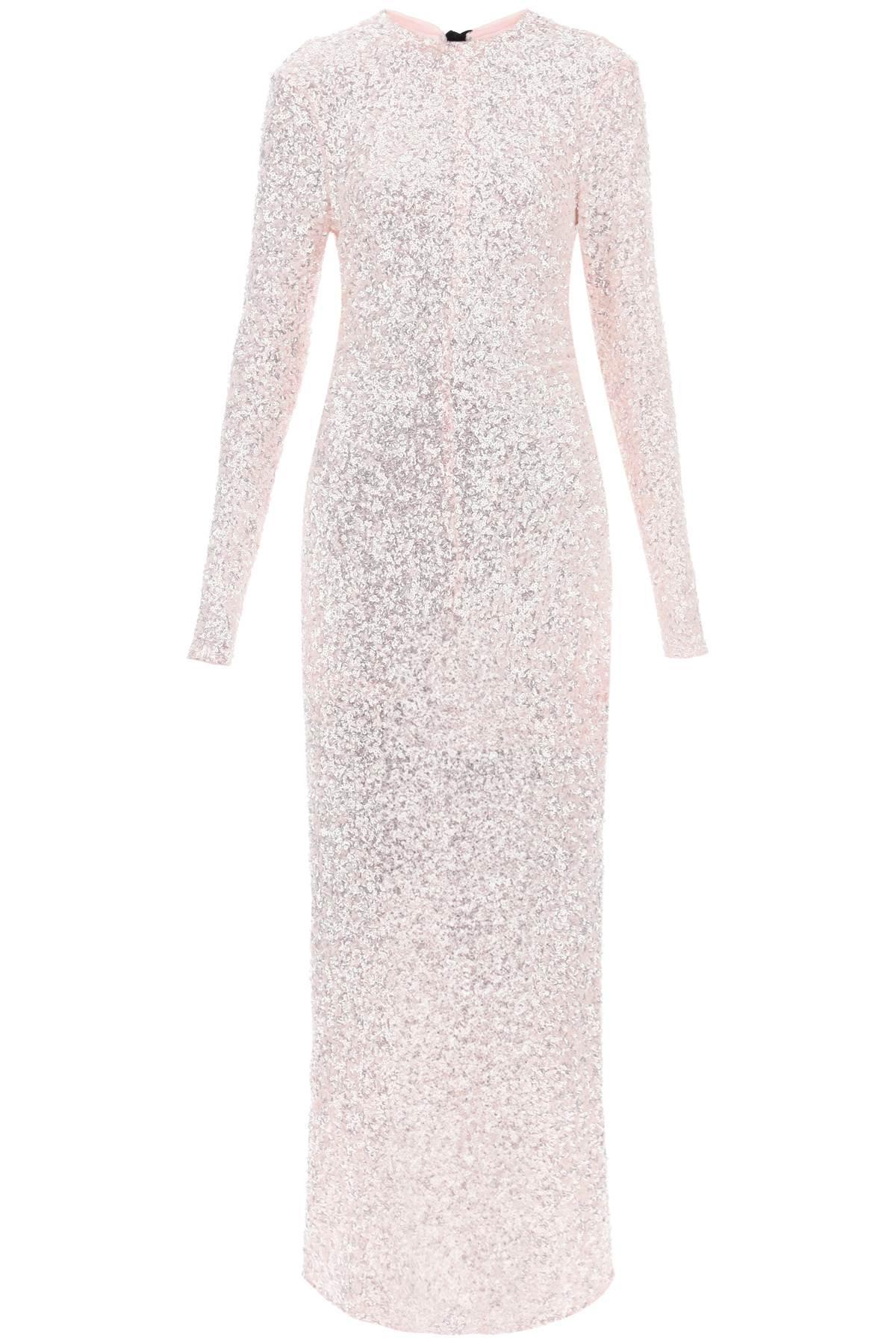Ganni white sequin clearance dress