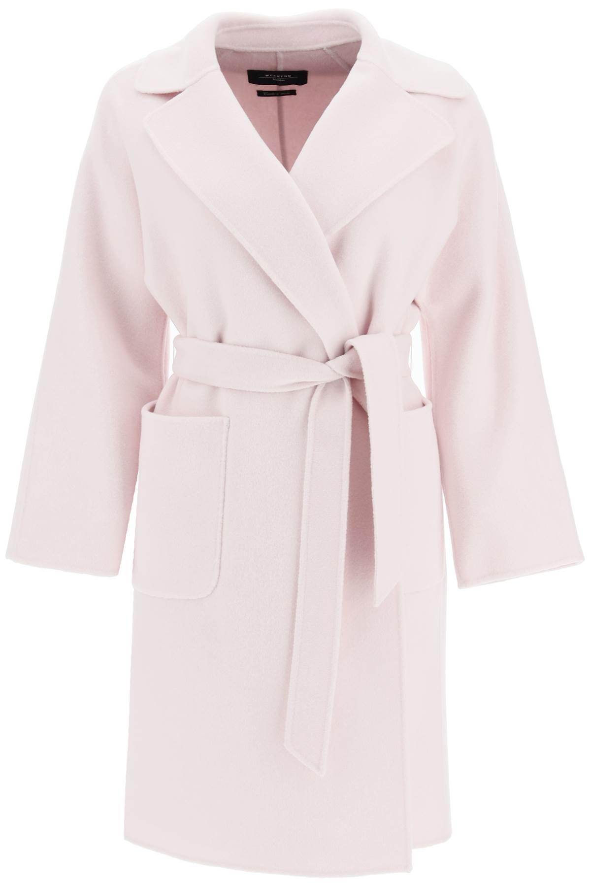 Weekend by Maxmara Rovo Wool Coat in Pink | Lyst