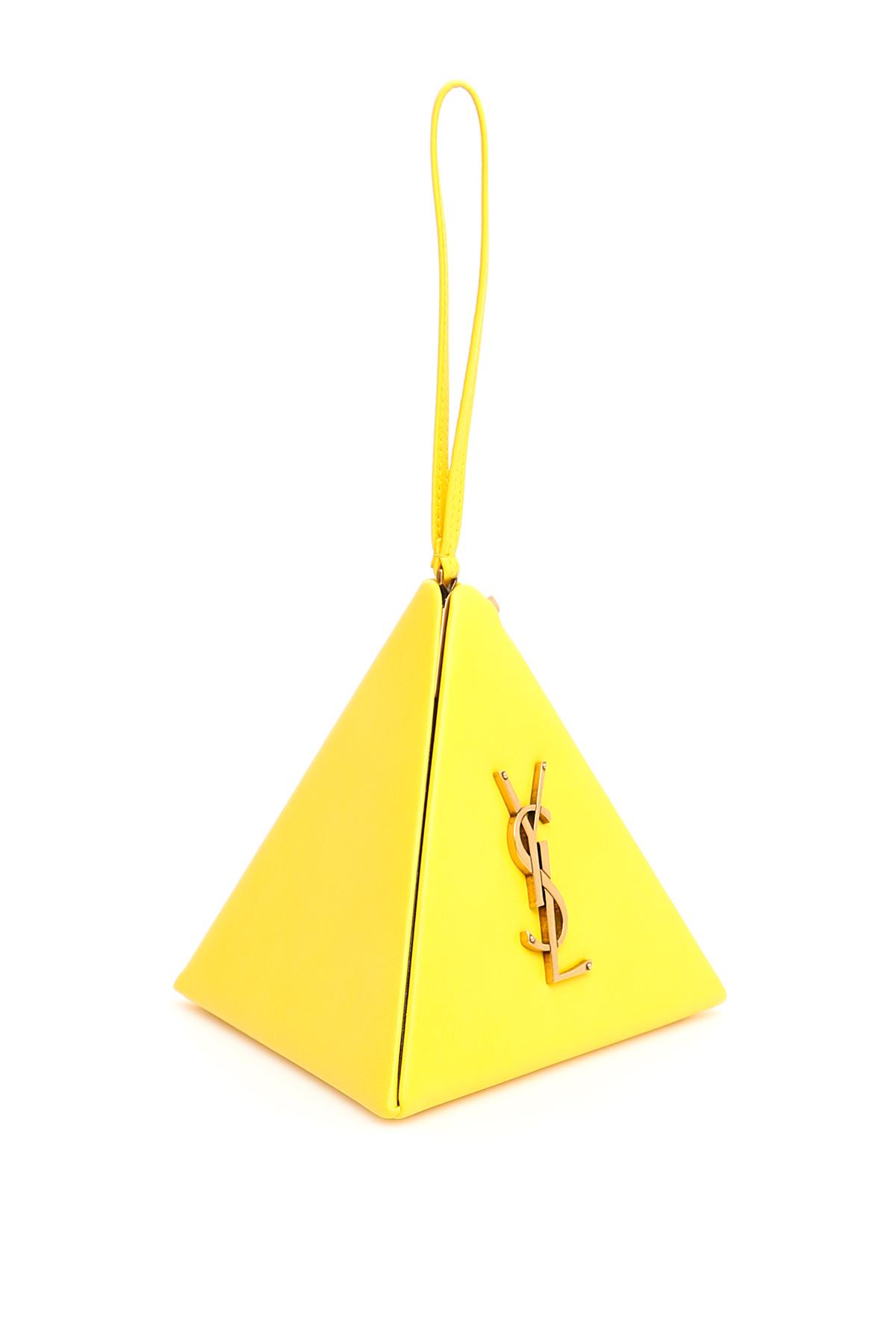 Saint Laurent's Golden Pyramid Leather Clutch Bag