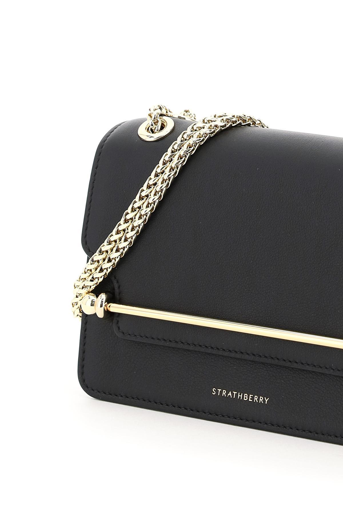 Strathberry east west black sale