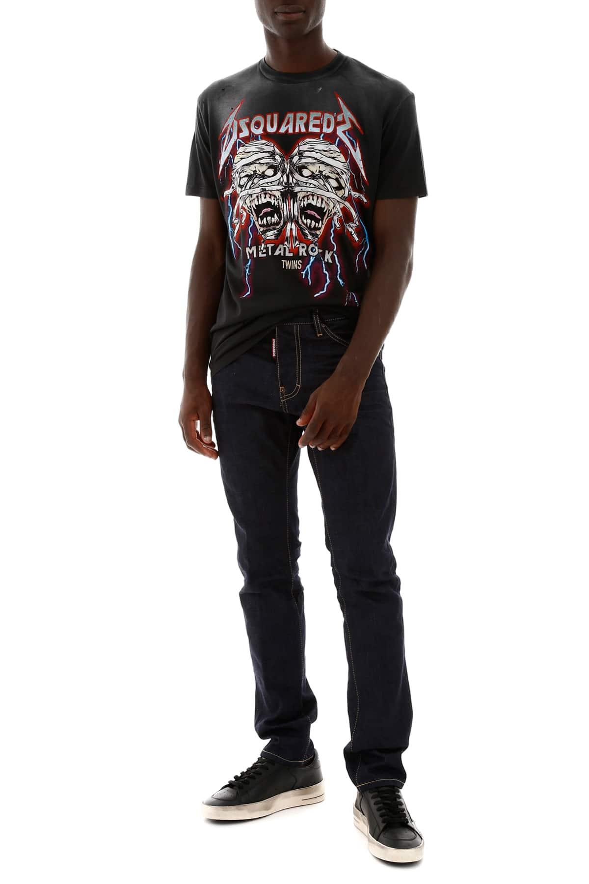 dsquared metal rock t shirt