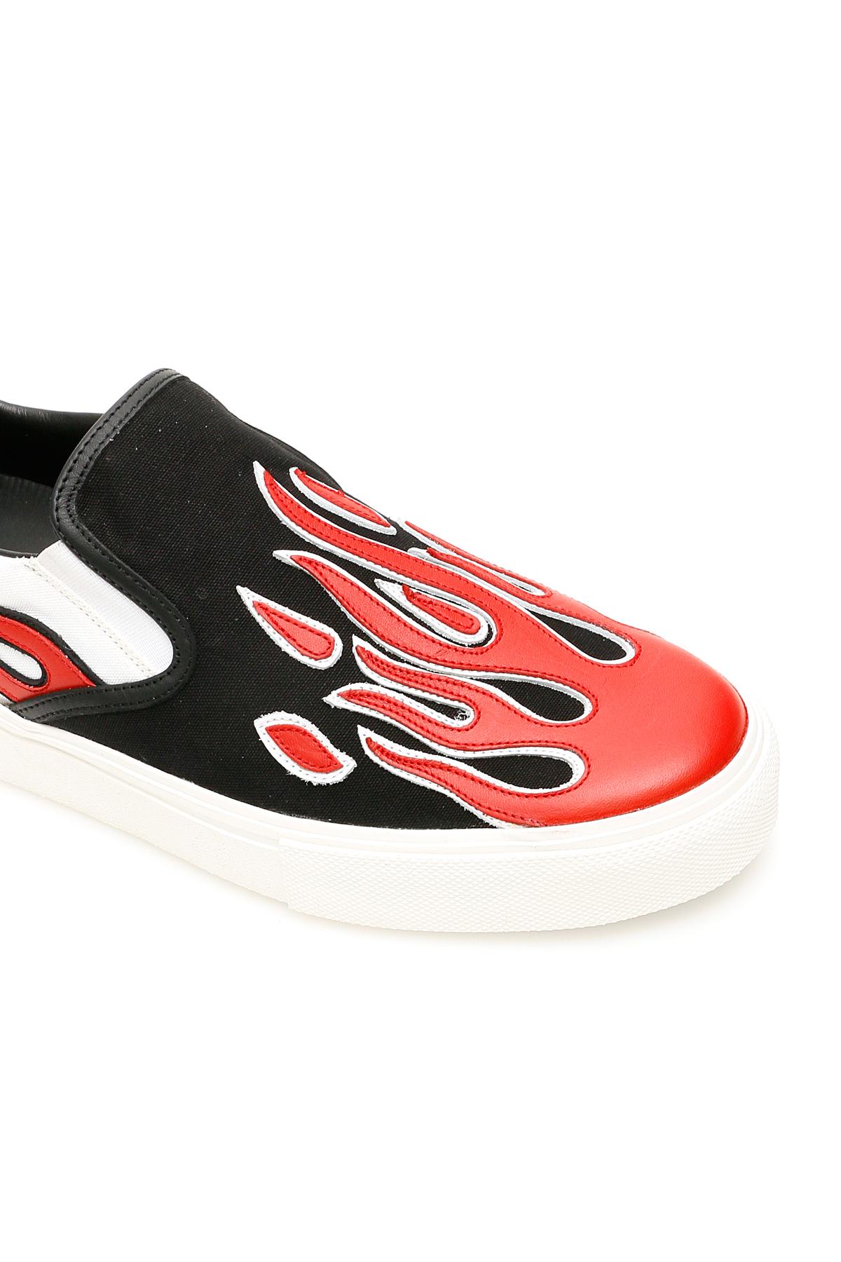 Amiri Canvas Flame Slip On in Black,Red,White (Red) for Men - Save 29% ...