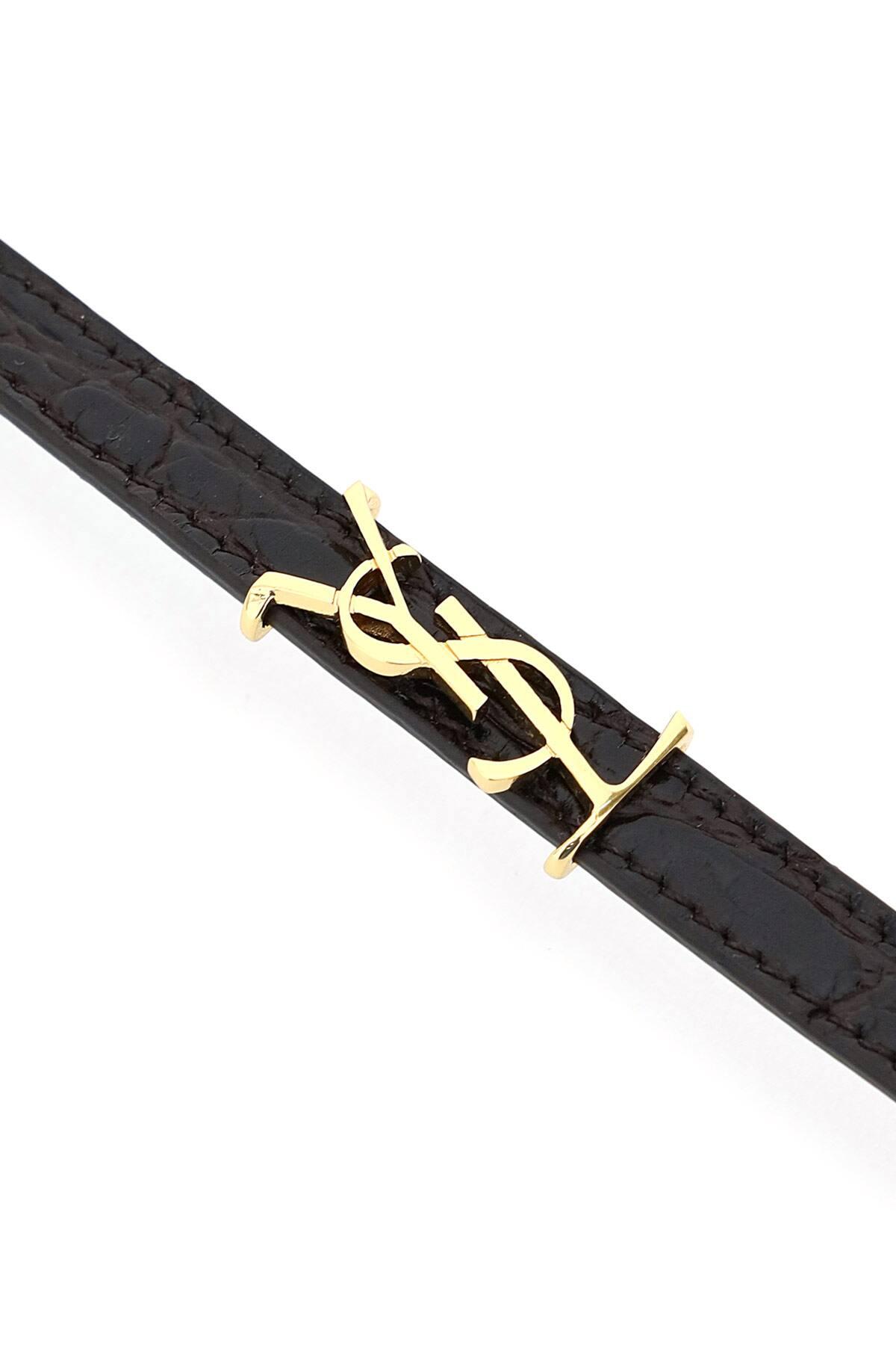 saint laurent opyum charm bracelet in gold brass