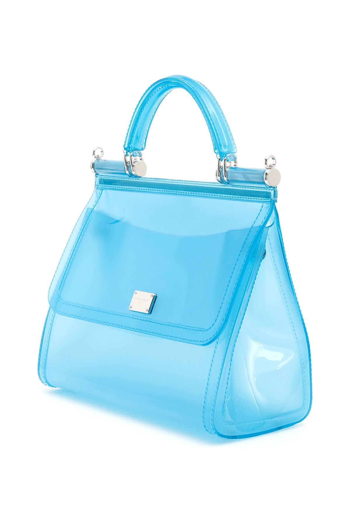 Dolce & Gabbana Pvc Sicily Bag in Blue | Lyst