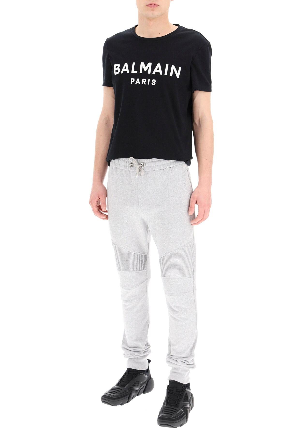 Balmain Sweatpants With White Paris Logo Xl Cotton in Grey,White (Gray) for  Men - Lyst