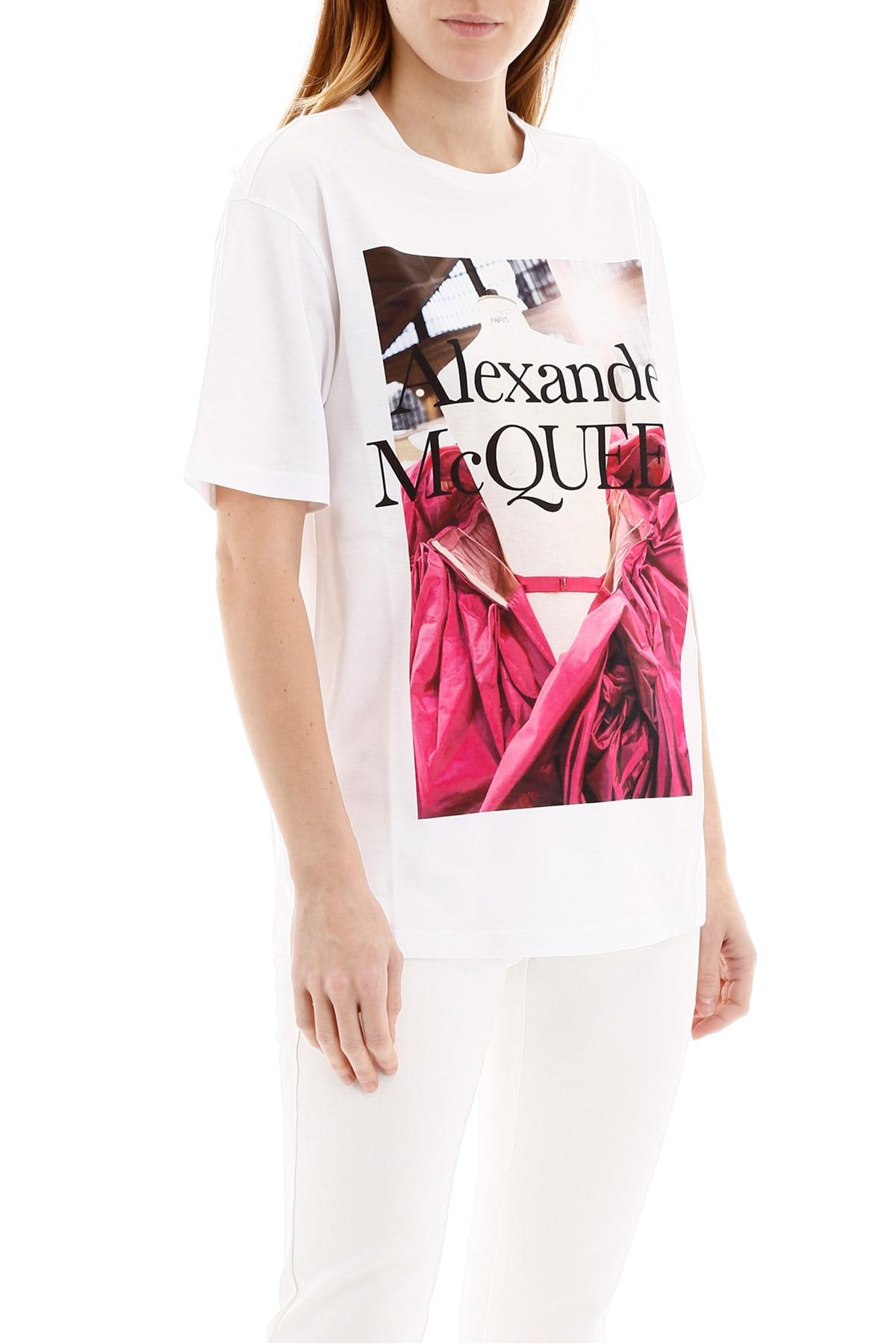 Alexander McQueen Cotton Rose Dress ...