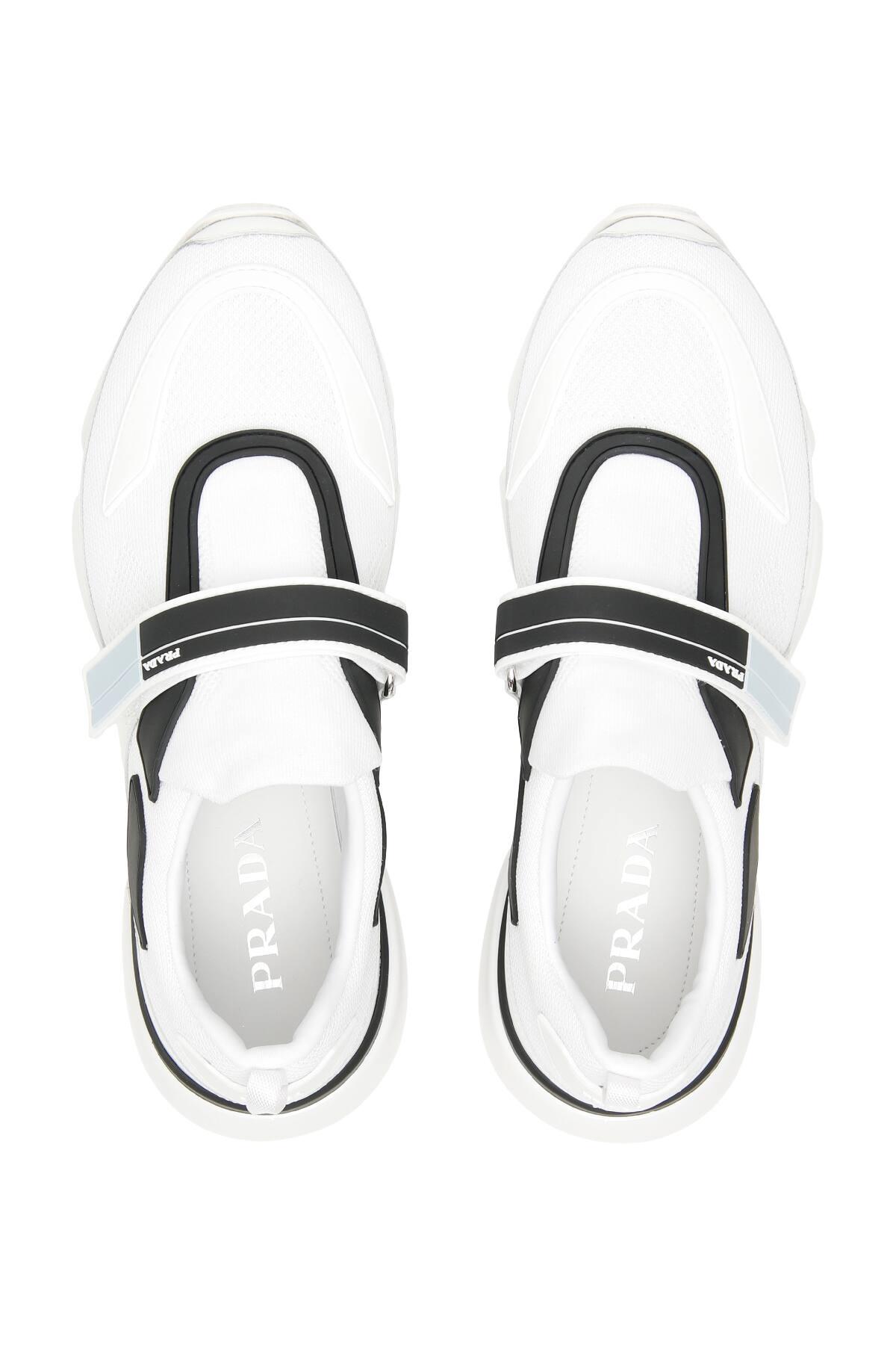 Prada Leather Cloudbust Sneakers in White for Men - Lyst