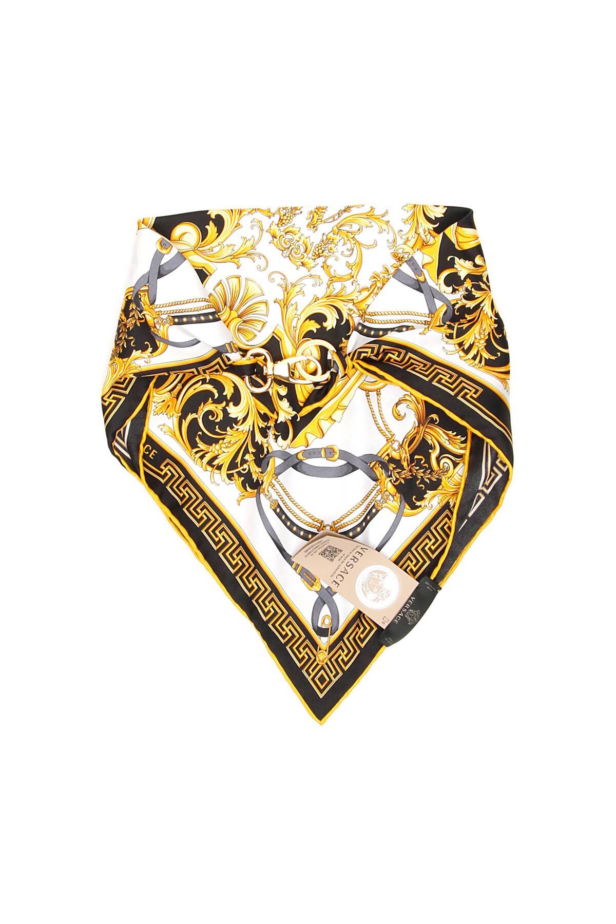 Versace Bandana Necklace Foulard in Metallic | Lyst