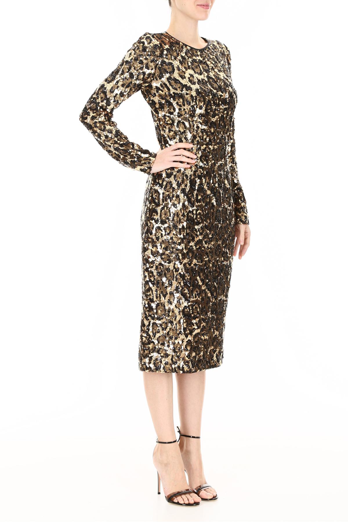Dolce \u0026 Gabbana Leopard Print Sequins 