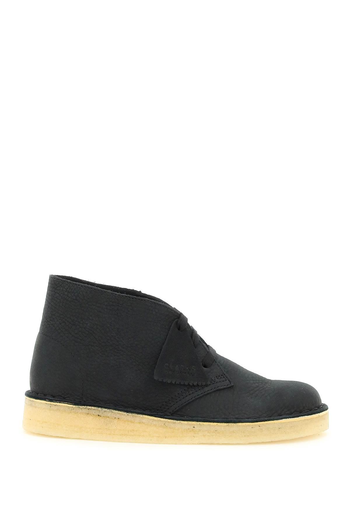 Clarks Desert Coal Lace-up Shoes in Black | Lyst