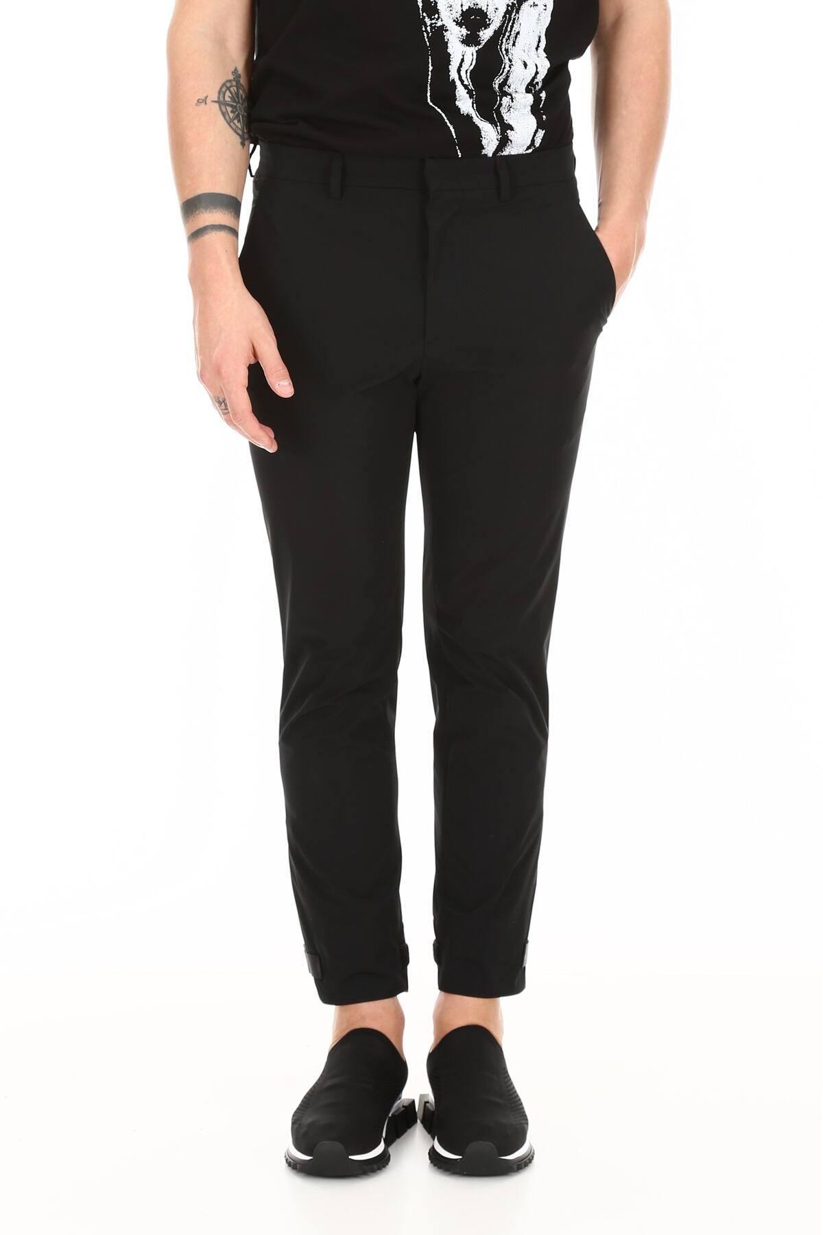 Prada Techno Fabric Trousers in Black for Men - Lyst