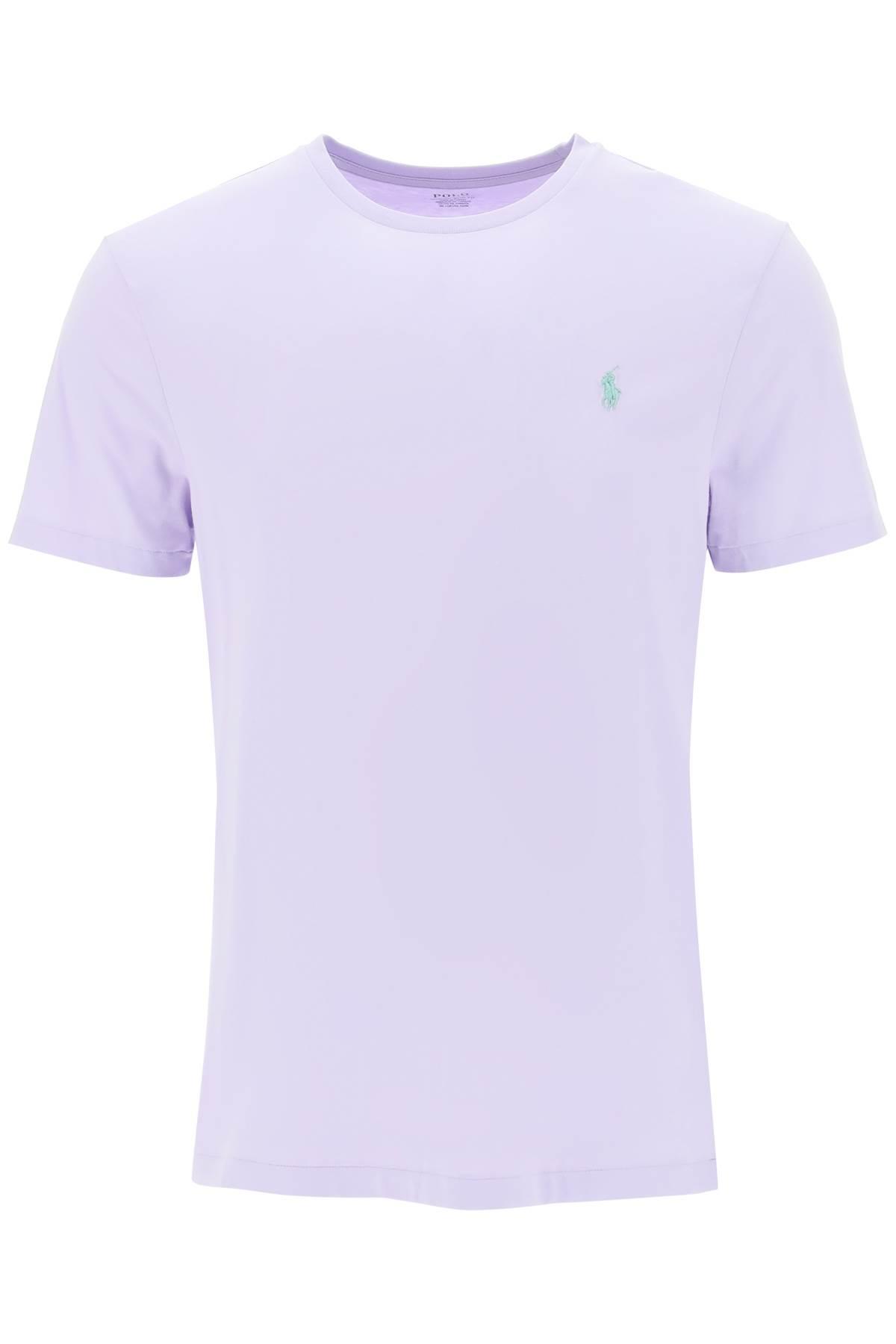 Polo Ralph Lauren Custom Slim Fit T-shirt With Logo in Purple for Men | Lyst