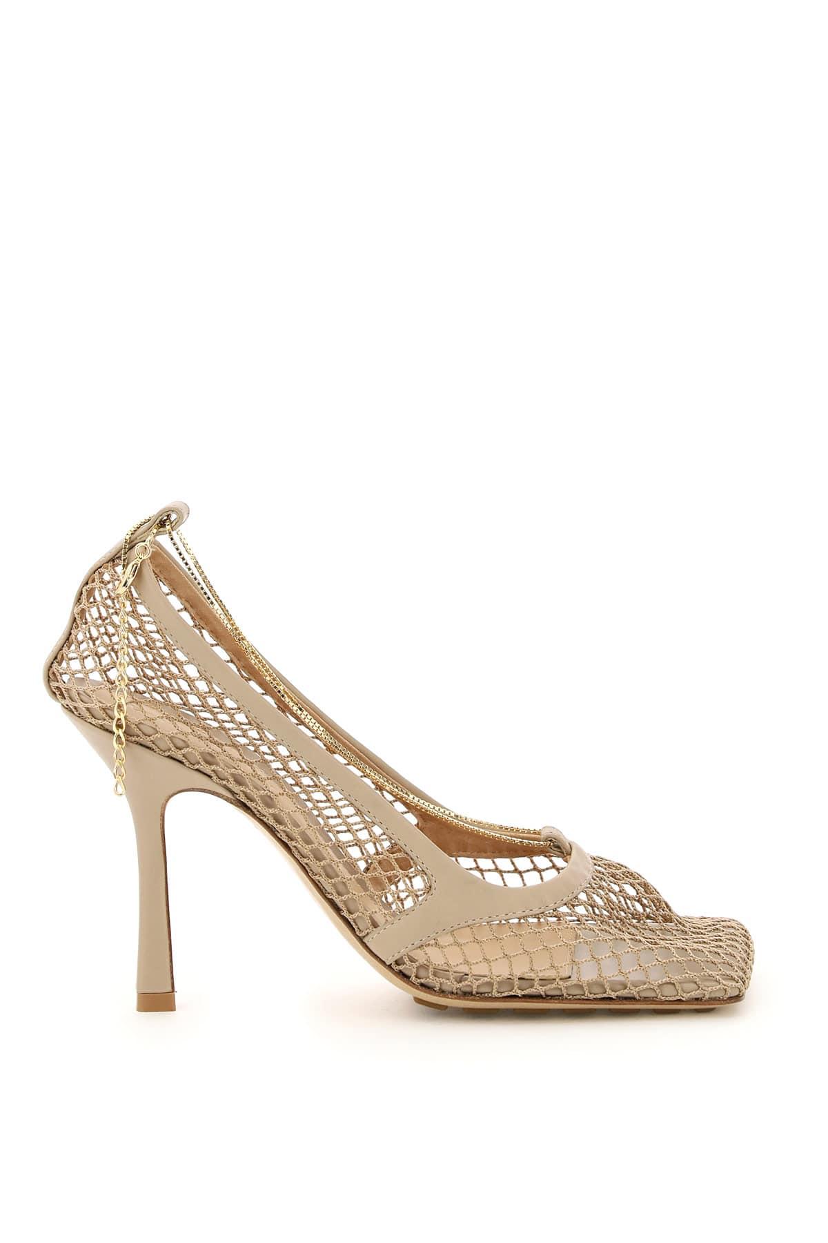 mesh bottega heels